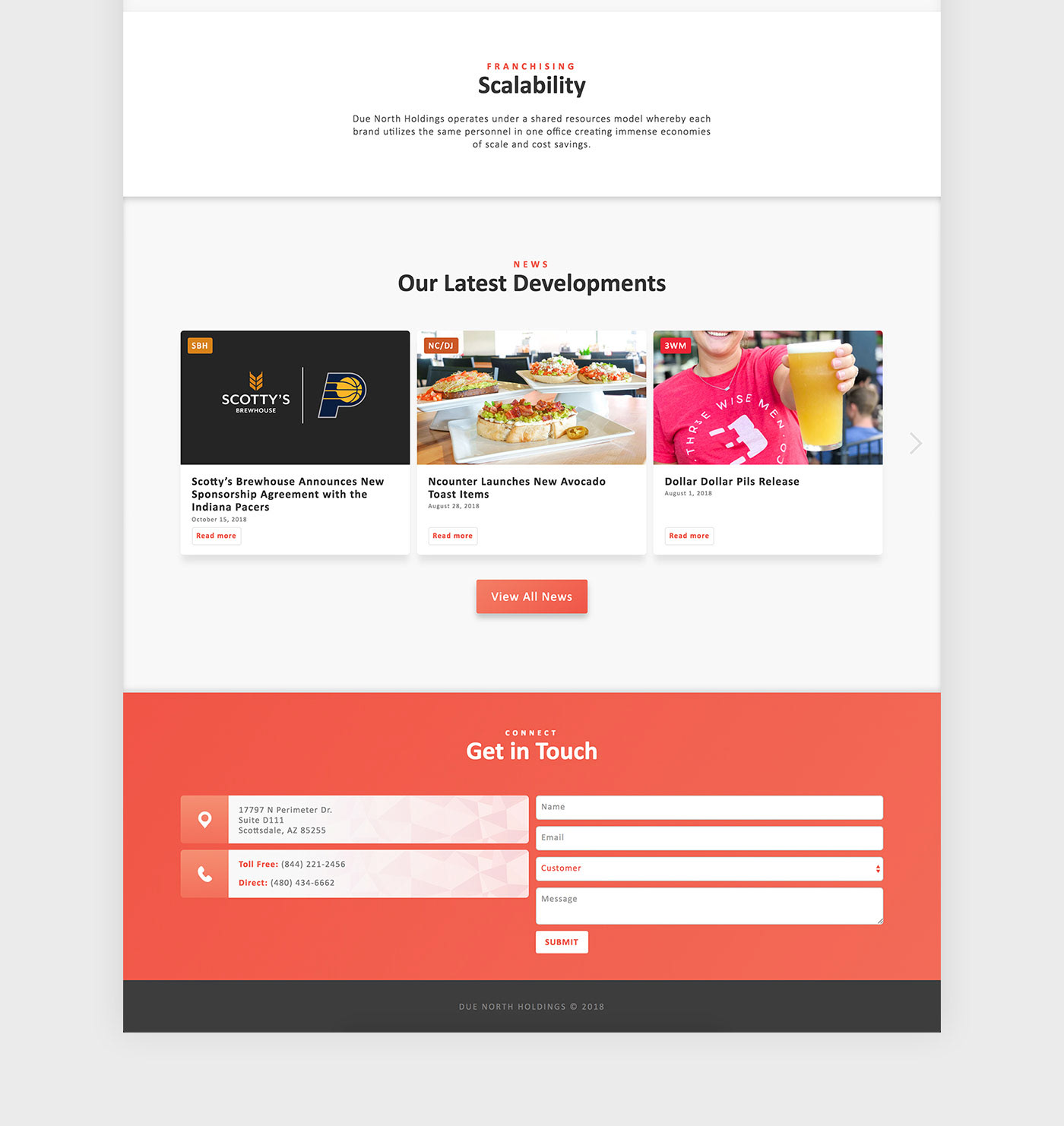 ui design UX design Web Design  restaurants Press Releases news site Webflow