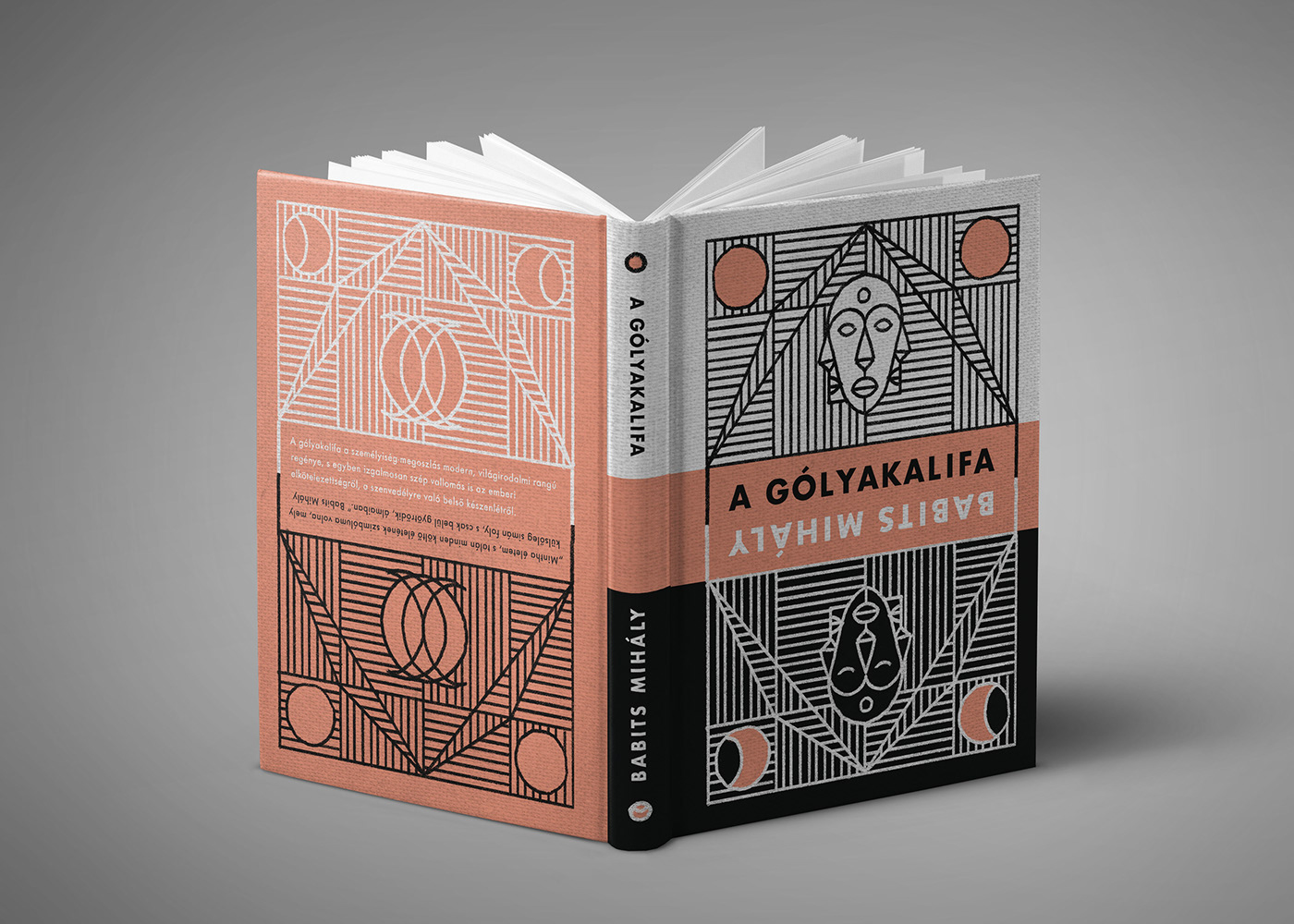 book Bookdesign Bookbinding coverdesign lineart darkart contrast mask moon dream
