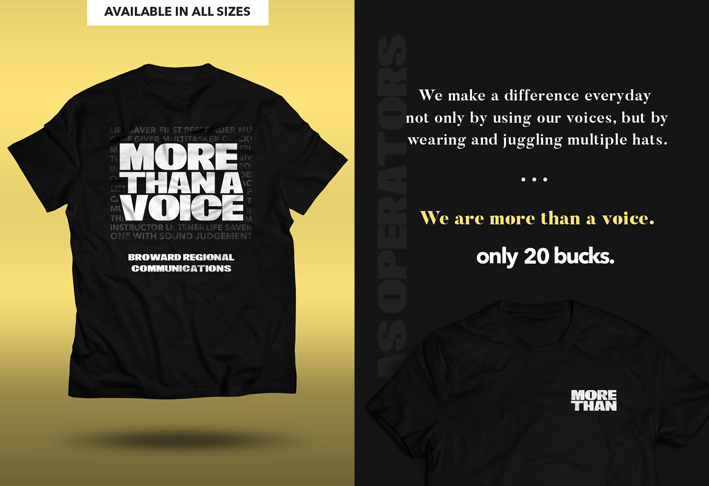 law Create black promo advertisement law enforcement shirt
