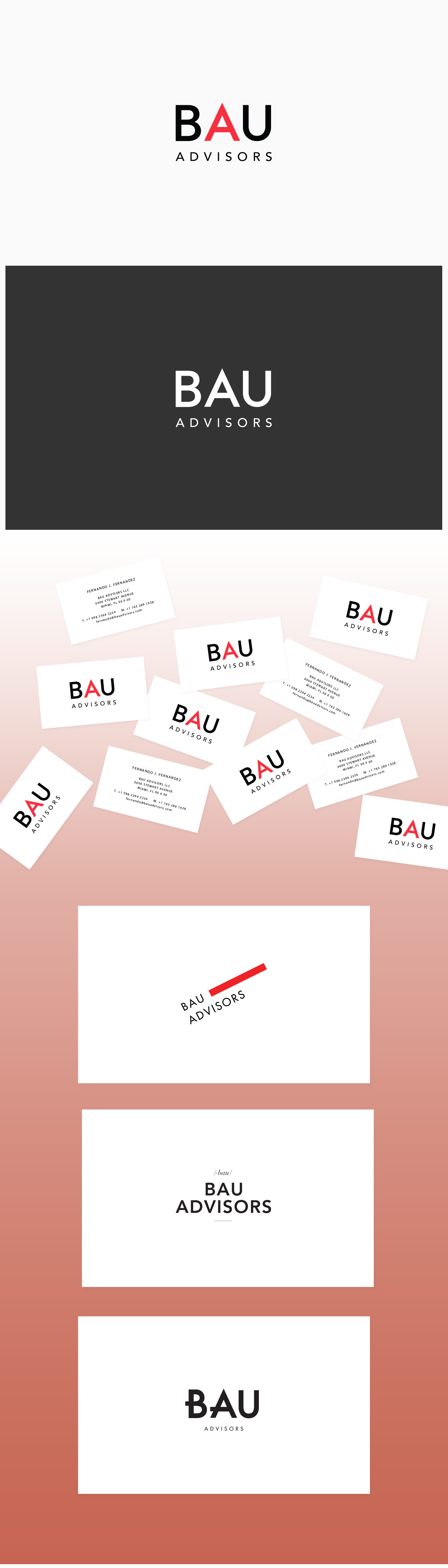 bauhaus logo Advisors red Logo Design bold