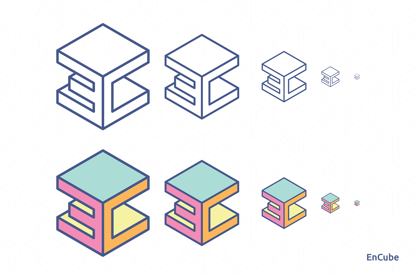 Logo Design logo branding  Colourful  Technology cube