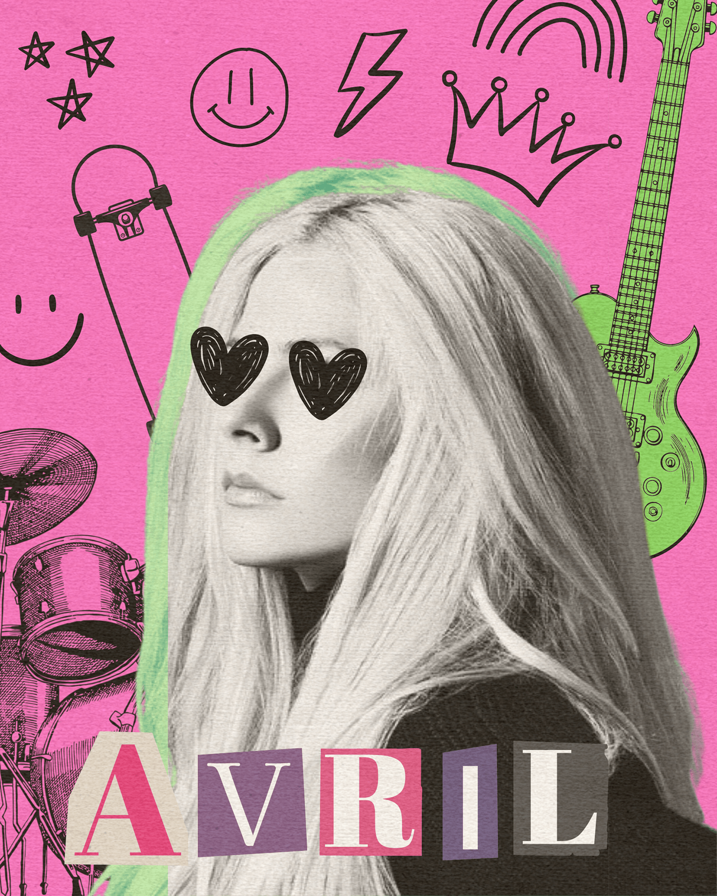 avril Avril Lavigne Pop Art pop punk poster punk rock