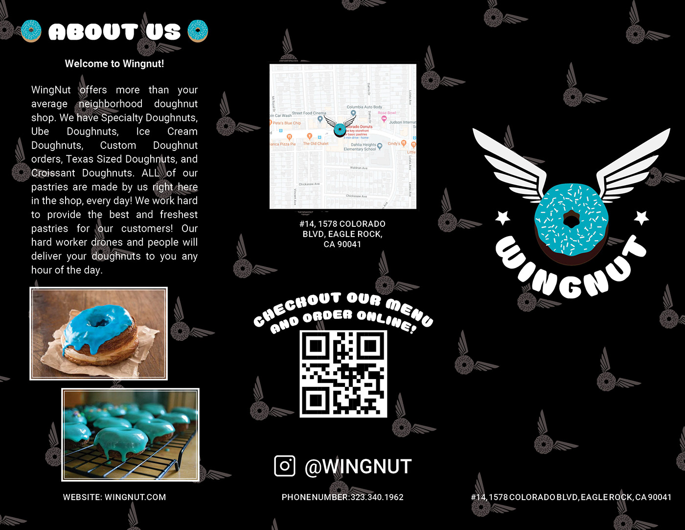 Advertising  bakery business design doughnut graphic Packaging print