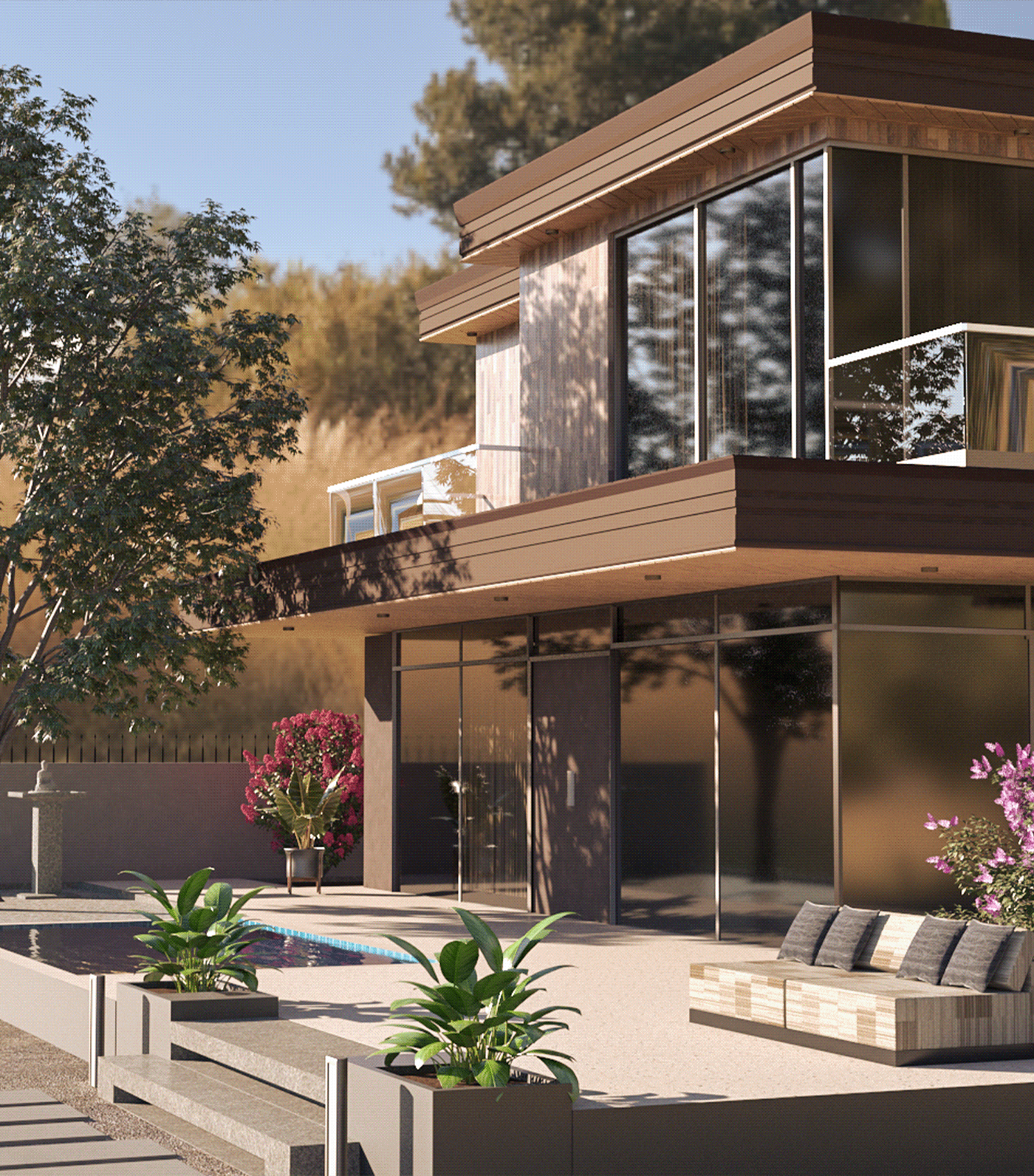 3ds max Sri lanka exterior house 3d modeling archviz architectural design exterior design vray 3D Modelling