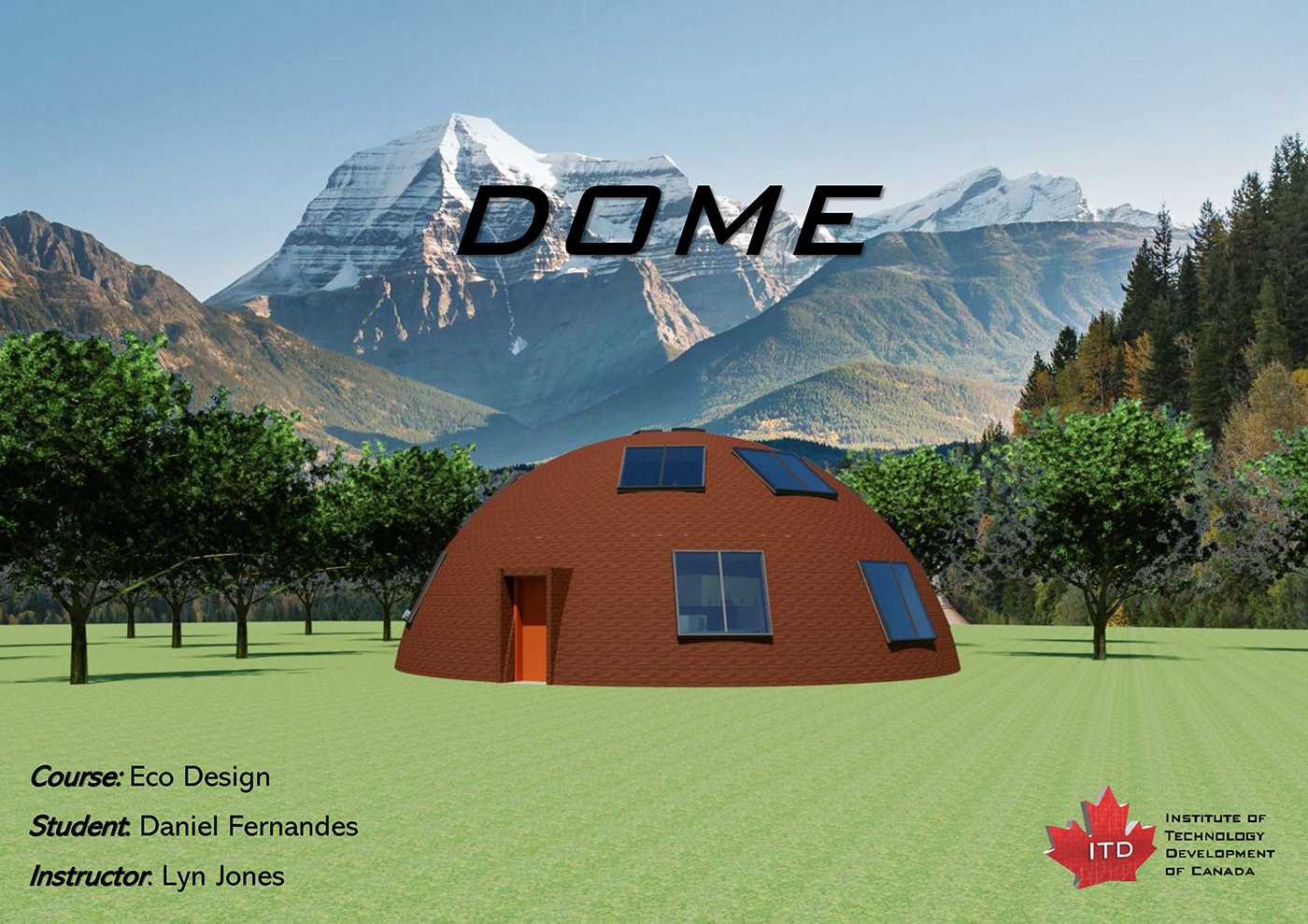 dome architecture Render 3D exterior