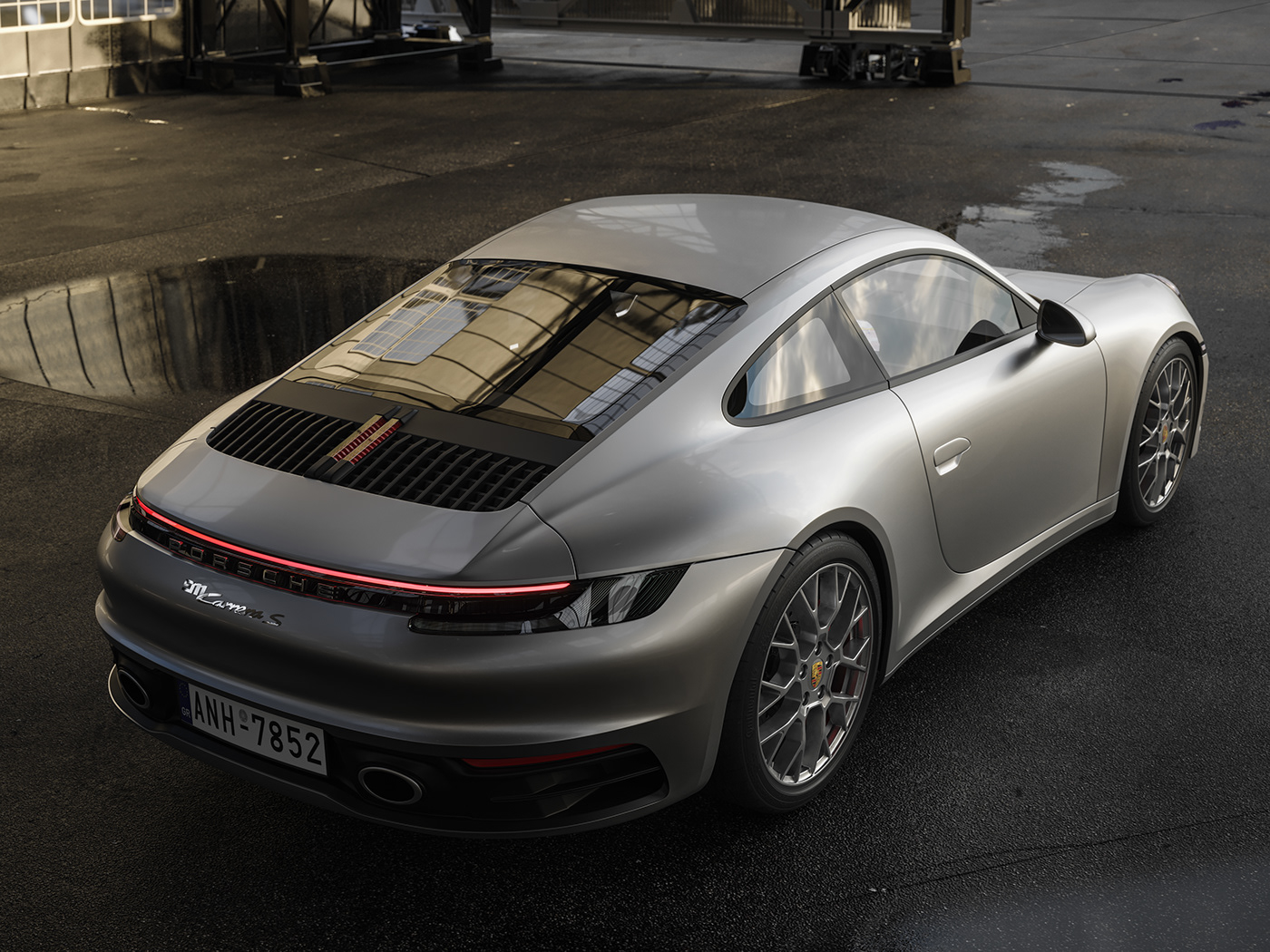 3dmax corona renderer car Porsche carrera s  visualization 3D Vehicle photorealism automotive  
