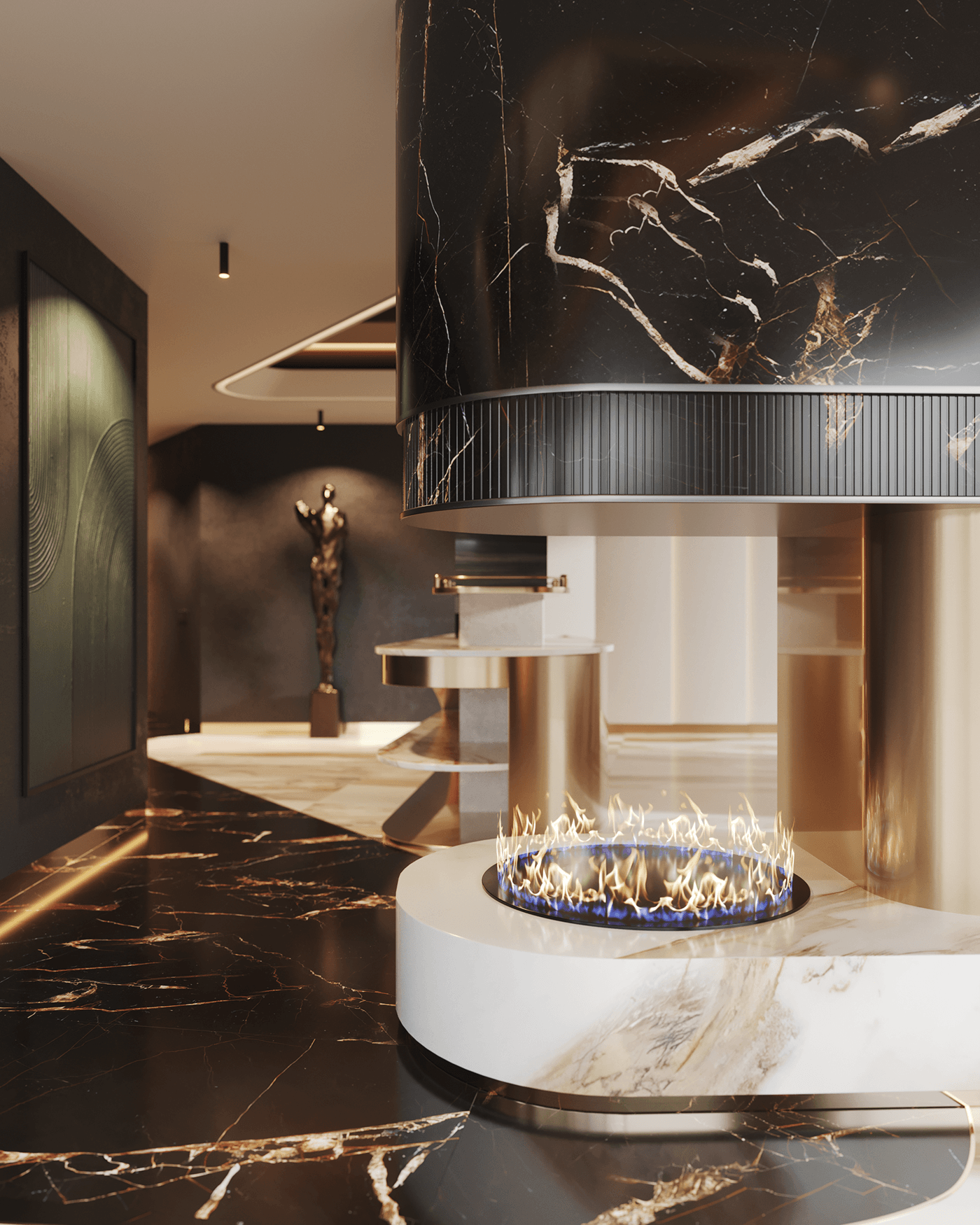 elie saab appartment interior design  architecture visualization 3ds max corona archviz 3D Render