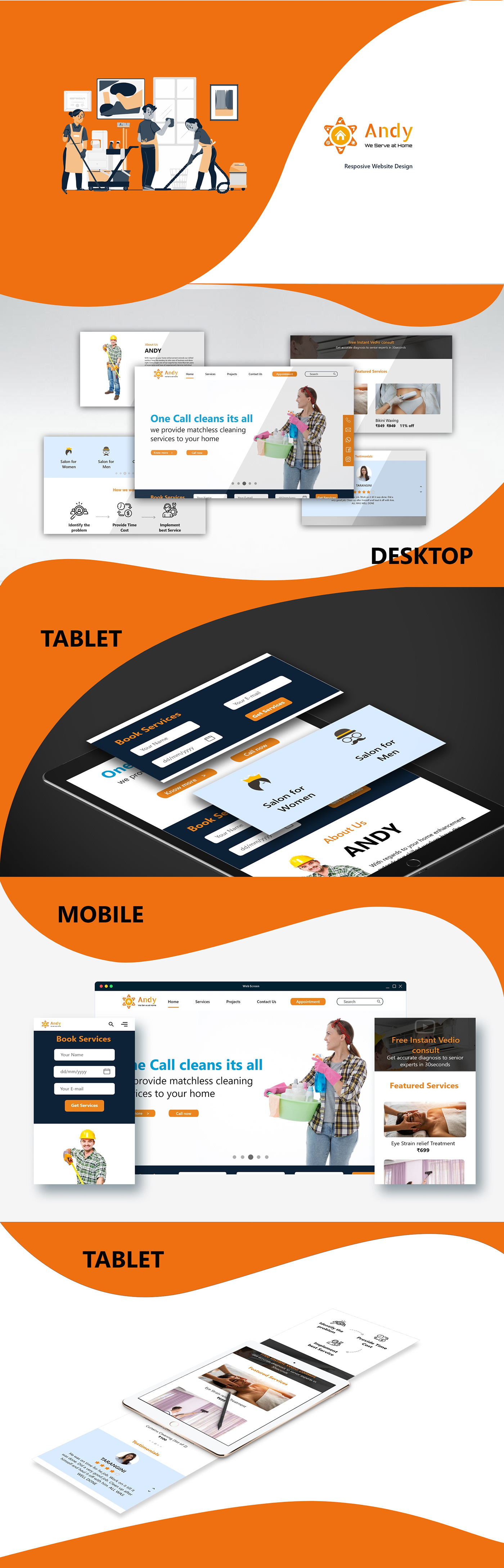 Responsive web design UI user interface Web Design  Website