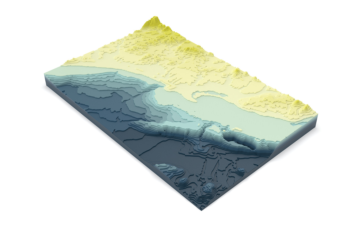 cartography data visualization GIS information design QGIS surf art surf map Surf print