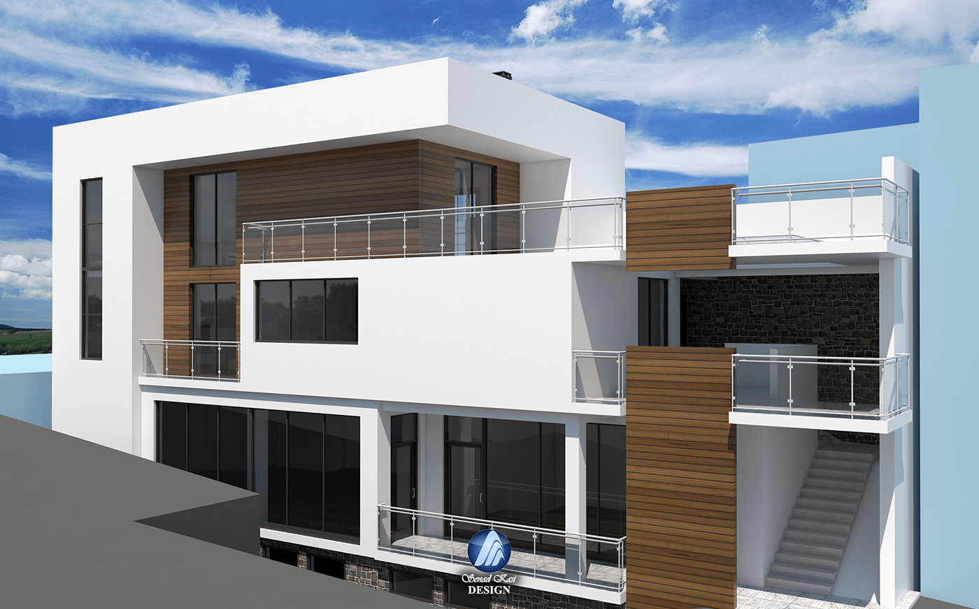 3d architecture 3D model arhitektura CGI HOUSE DESIGN modern house recane rendering senad kasi visualization