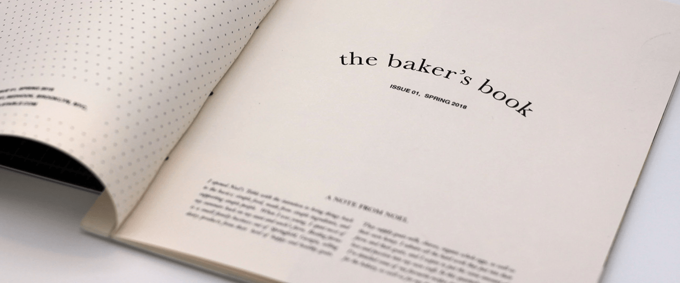 bakery binding cafe F&B identity menu publication restaurant