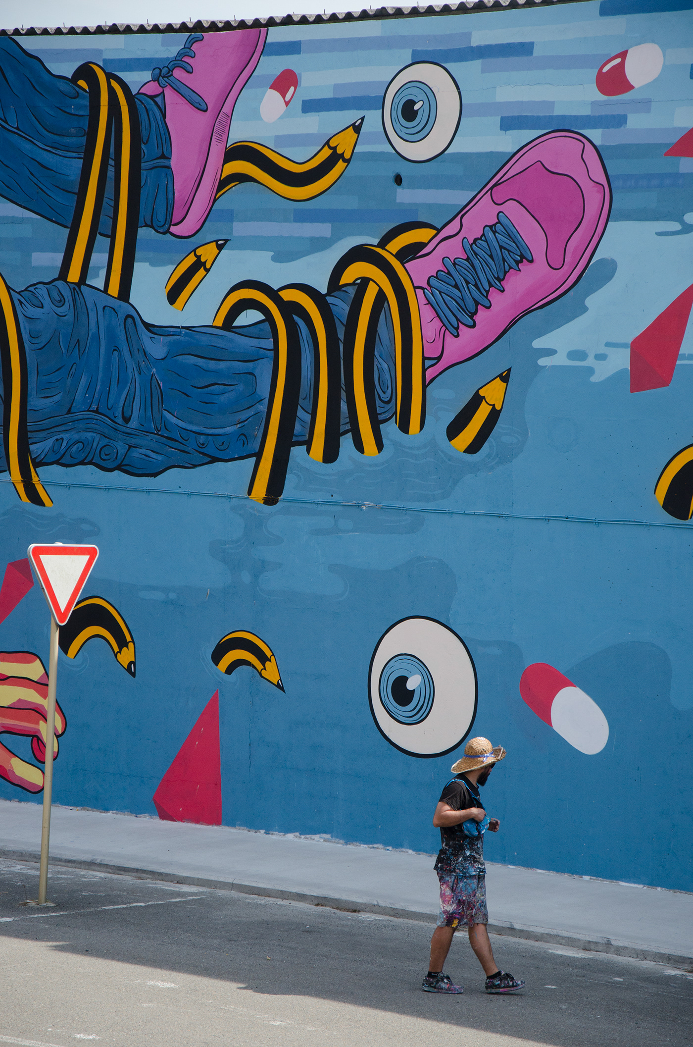 blinded Graffiti Gulliver ILLUSTRATION  Mural Muralism streetart Urbanart wall