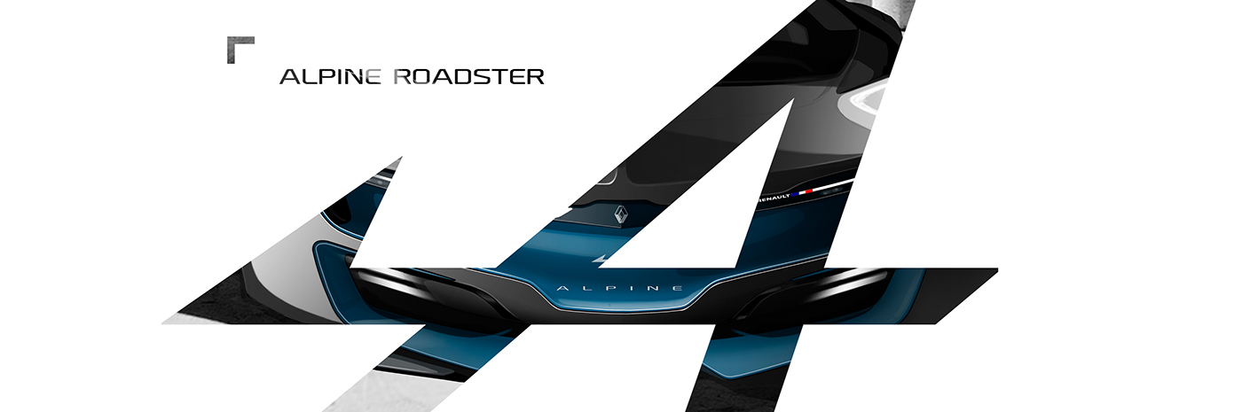 renault alpine roadster Gran Turismo sketch Racing automotive   rendering industrial creative Project sport gt product design