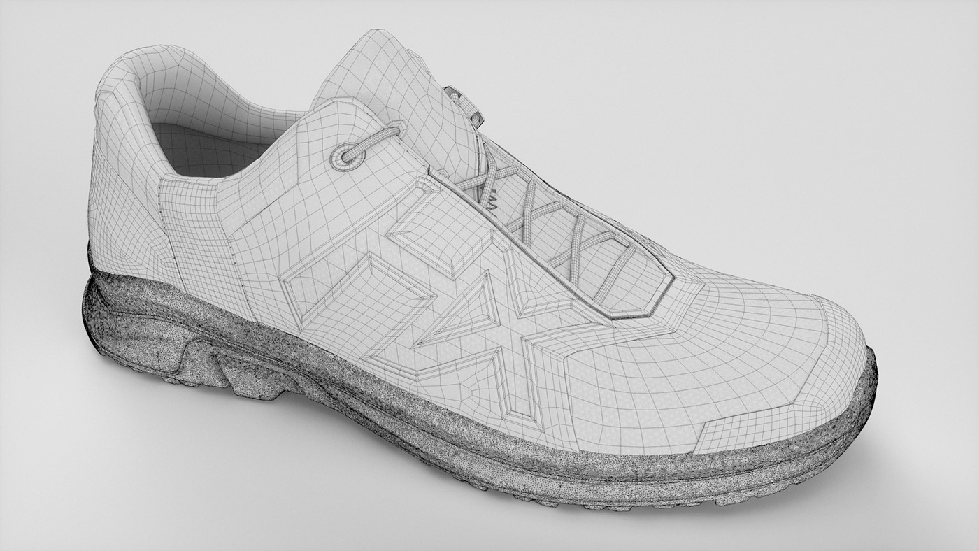 3D animation  commercial product shoe vfx visualization
