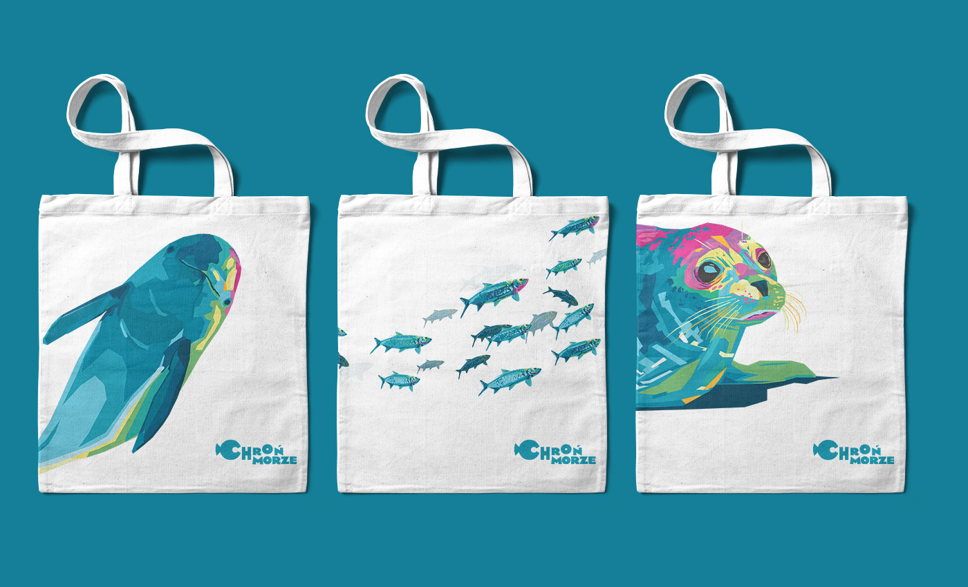 animals billboard campaign dolphin Drawing  fish ILLUSTRATION  poland poster sea