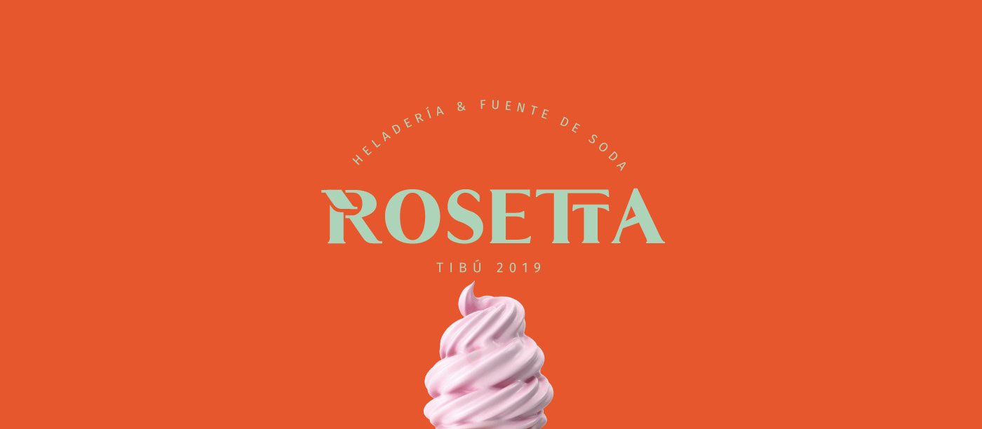 branding  helados icecream logo marca MARCAHELADO rosetta TAF