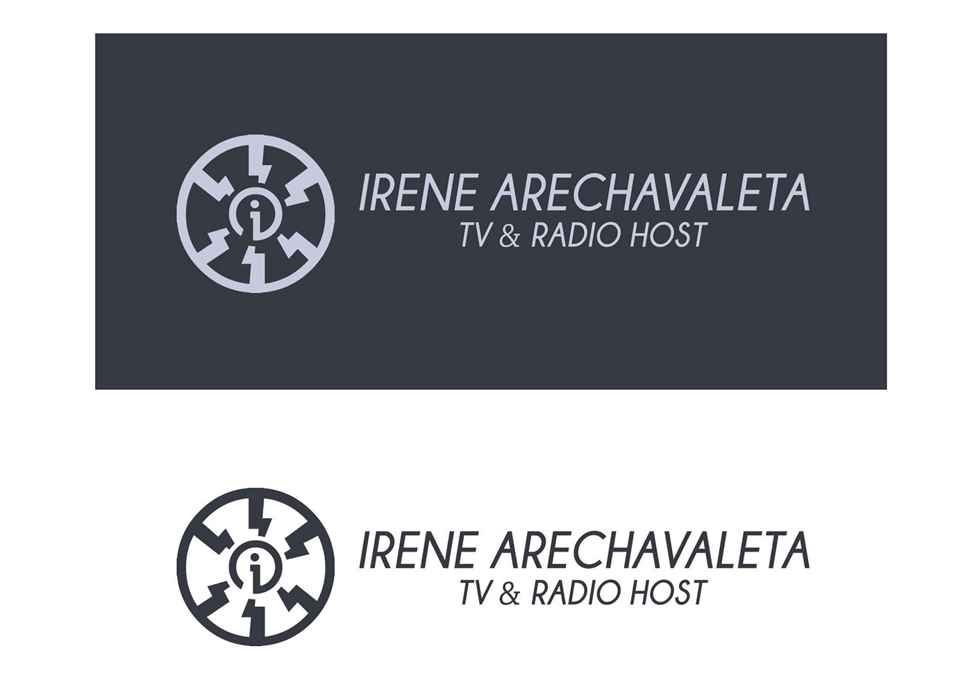 tv host business card Logotype logo web site Responsive