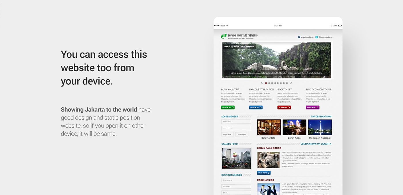 jakarta Website design green simple Website Design design website indonesia