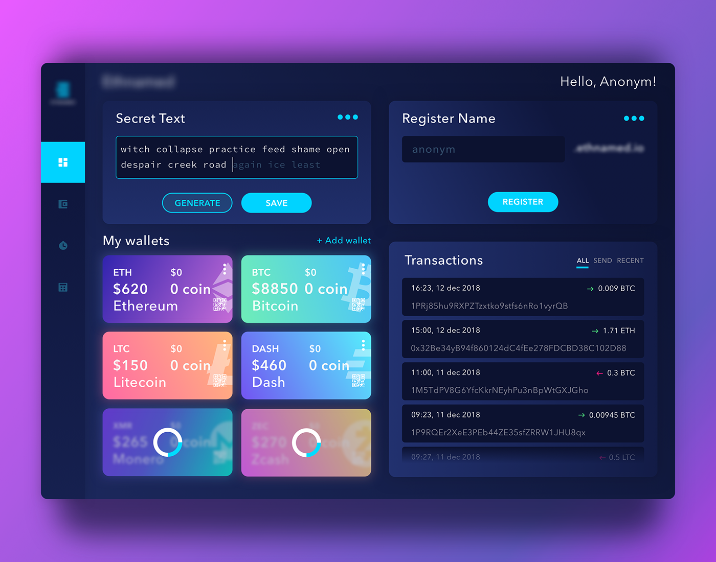 build your own cryptocurrency wallet