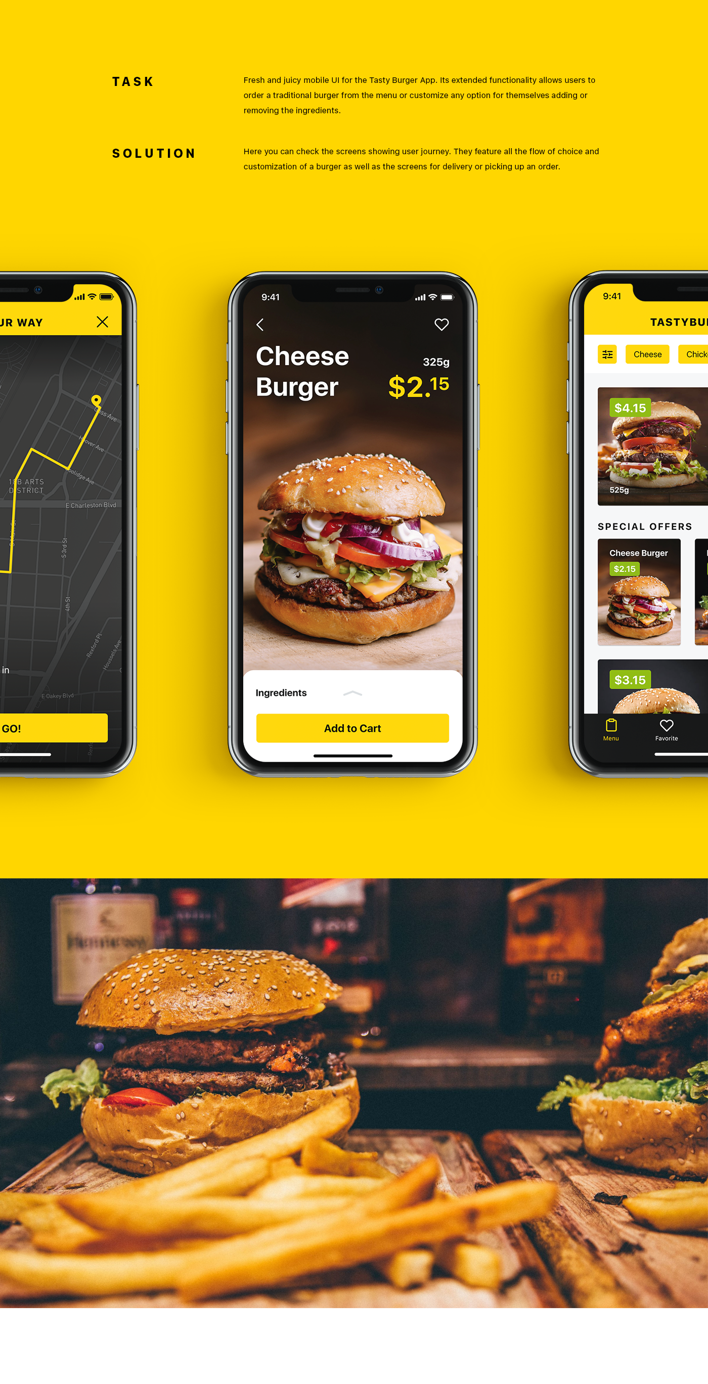 user interface ios user experience Mobile app motion design Ecommerce Food  burger Interaction design  app design