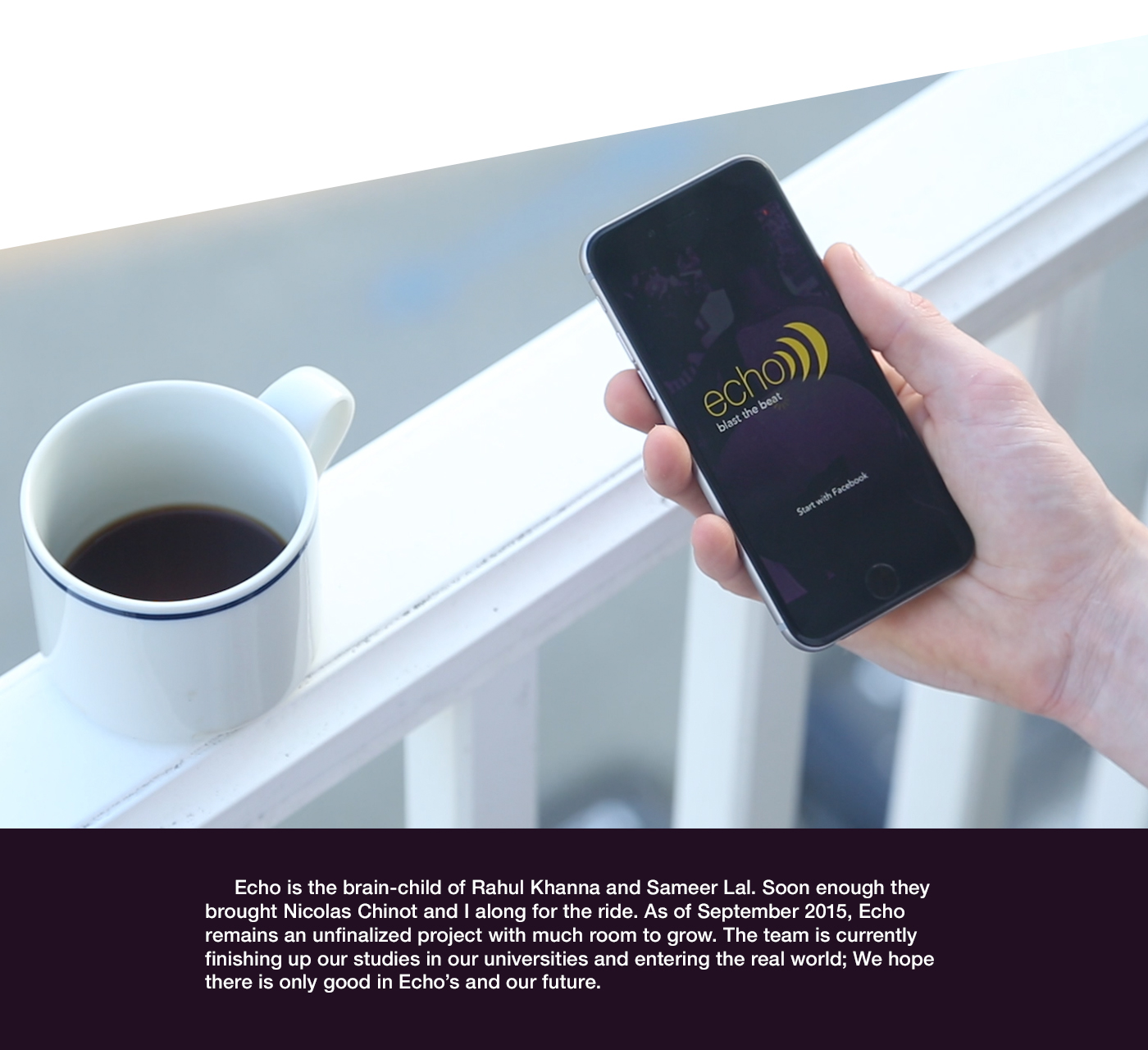 echo purple gold share music app ios application music discovery spotify soundcloud pandora