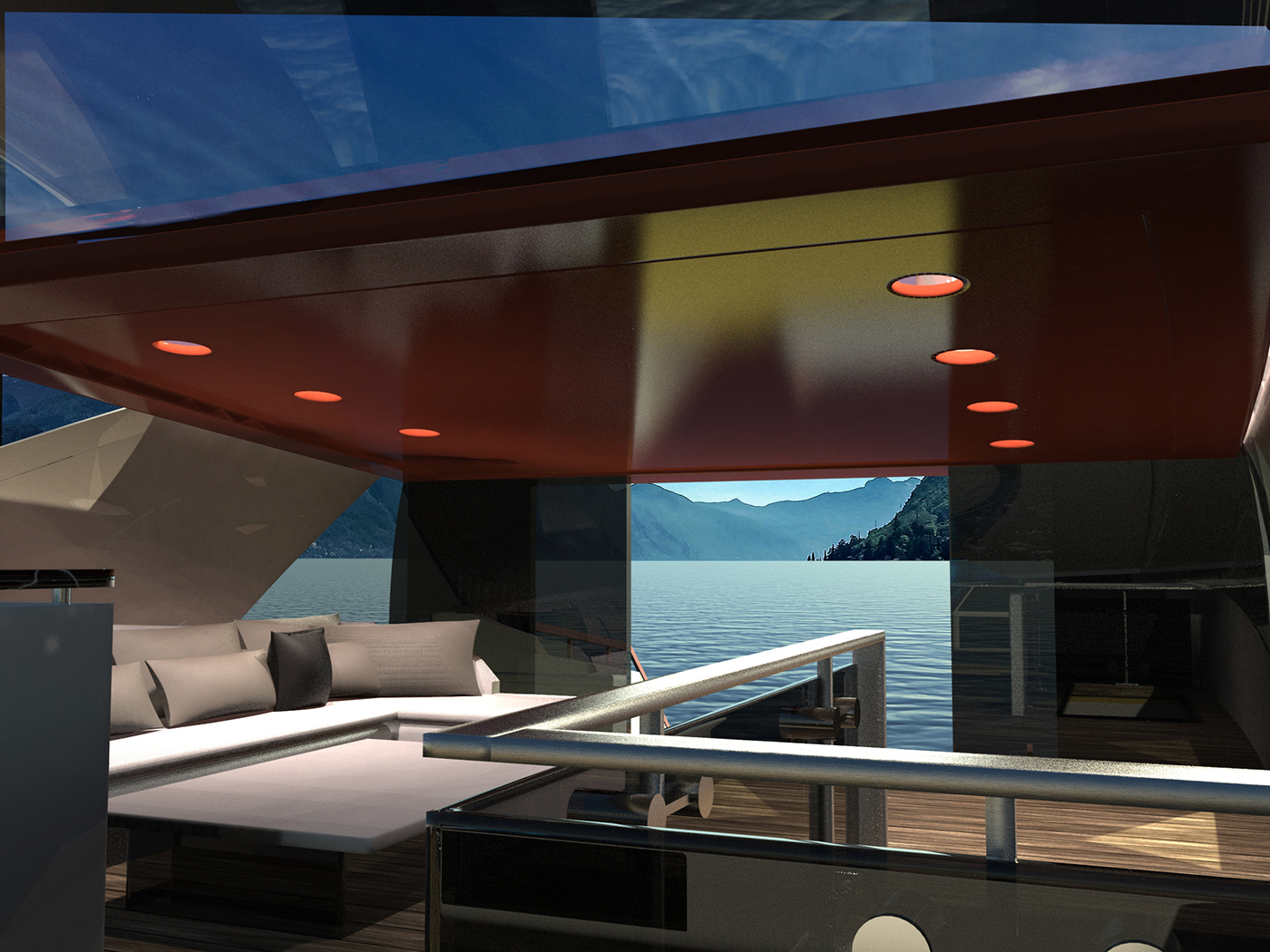 SCAD Marine Marine design industrial design  automotive   Render product design  concept yacht