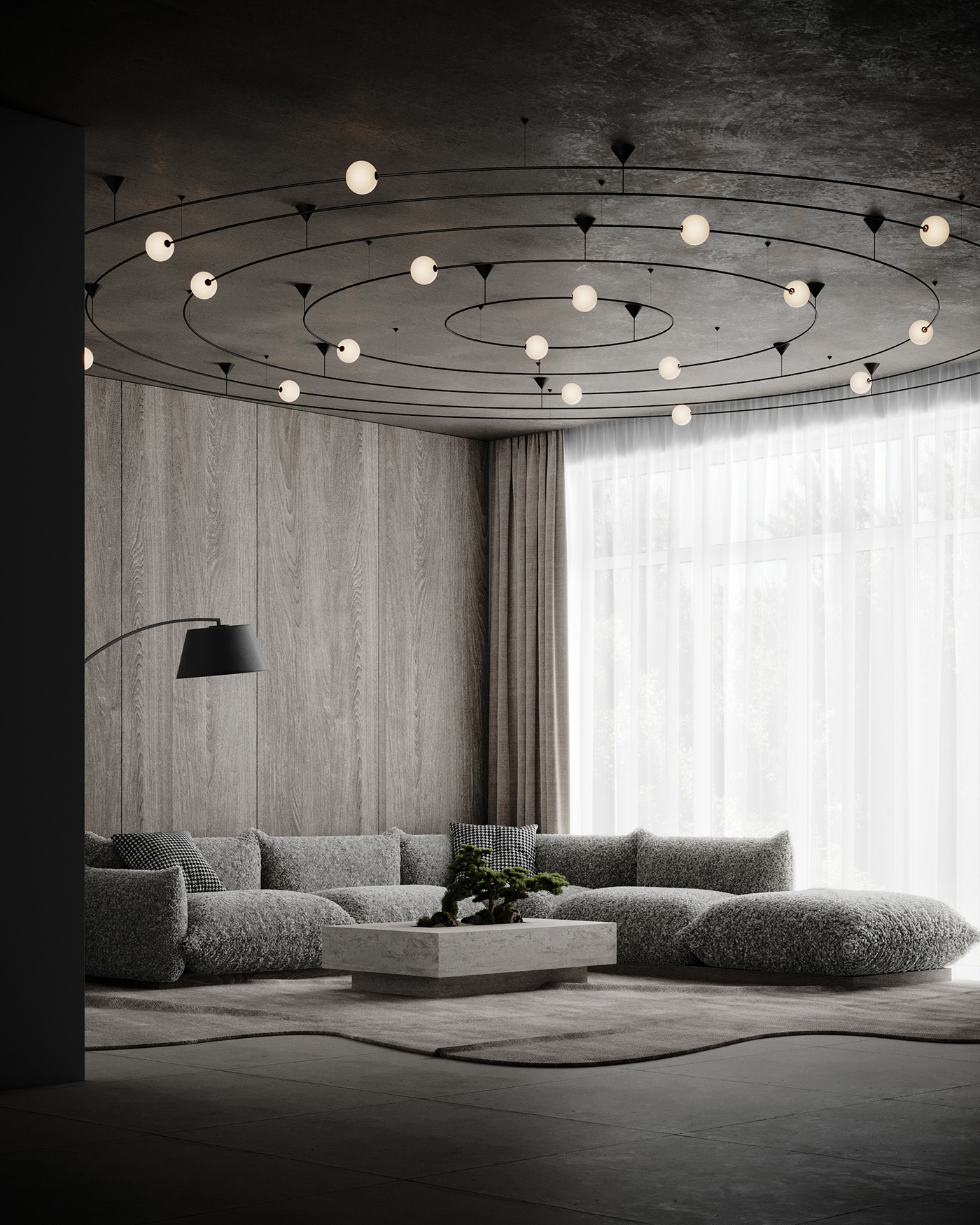 3dsmax archviz CGI corona render  Interior interior design  Japandi Render visualization