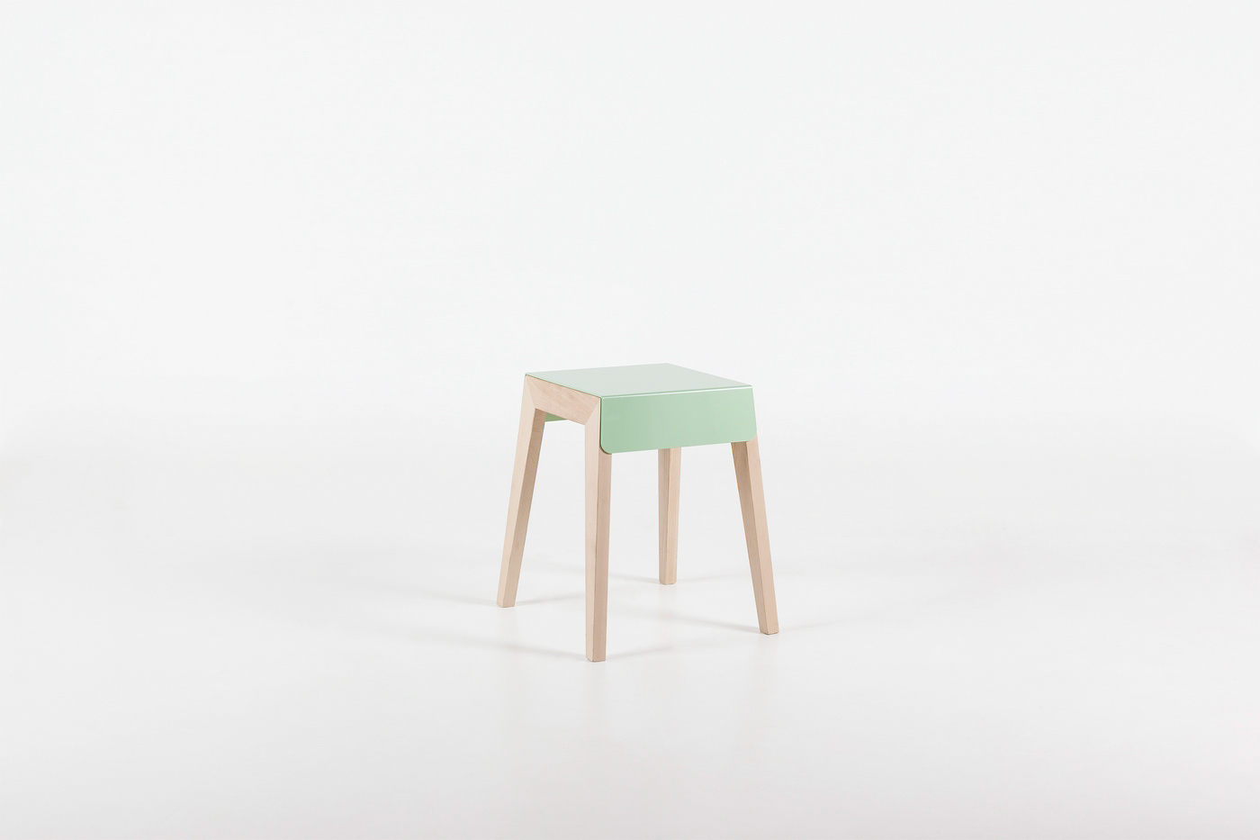 high stool wood metal color