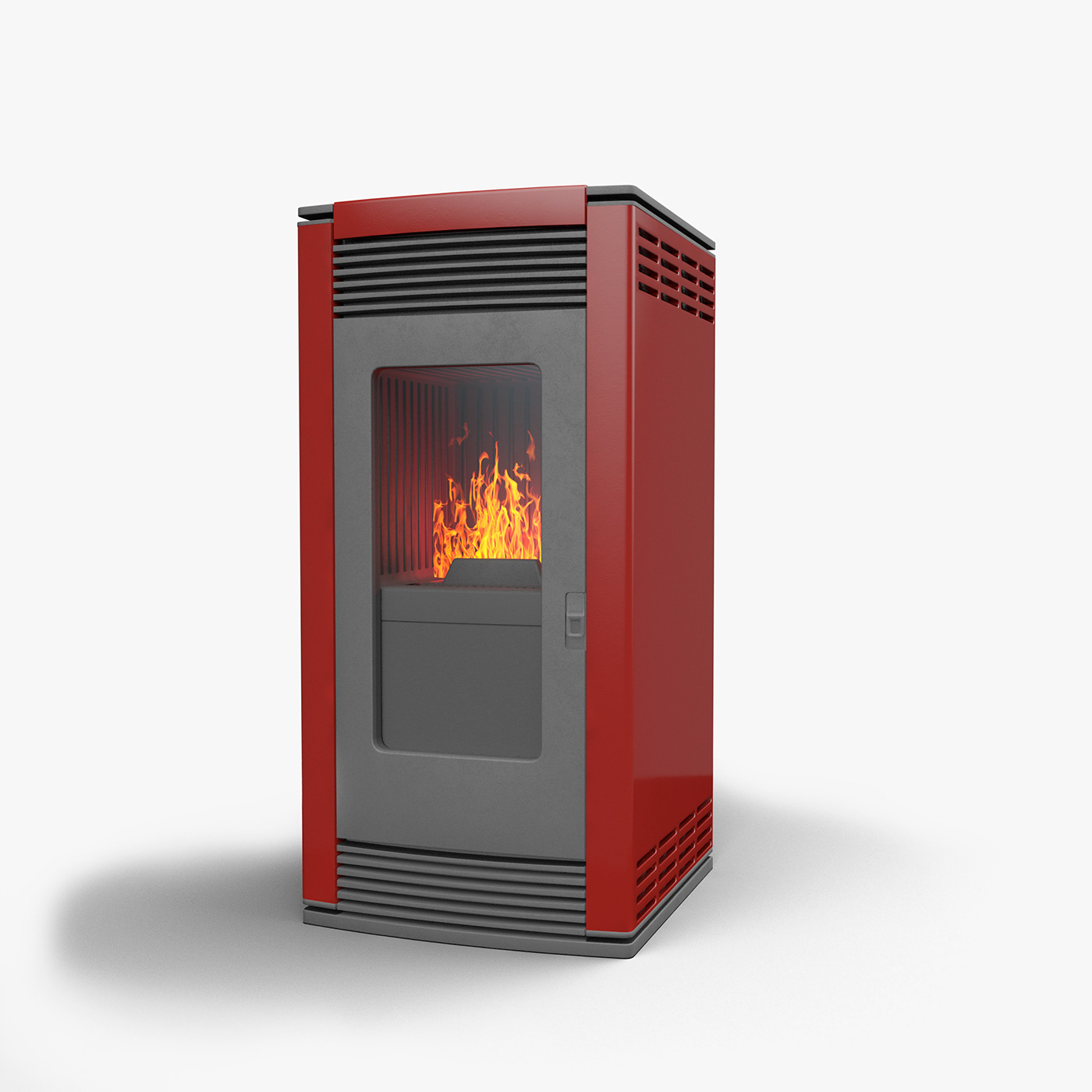 3D model wood stove woodstove