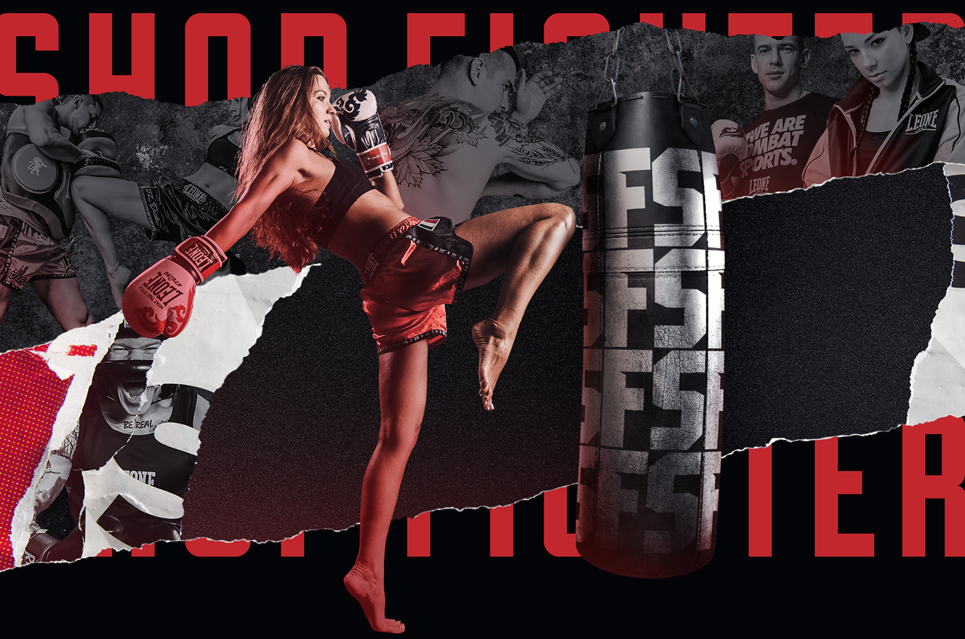 Boxing fight fitness free MMA red shop sport trend UFC