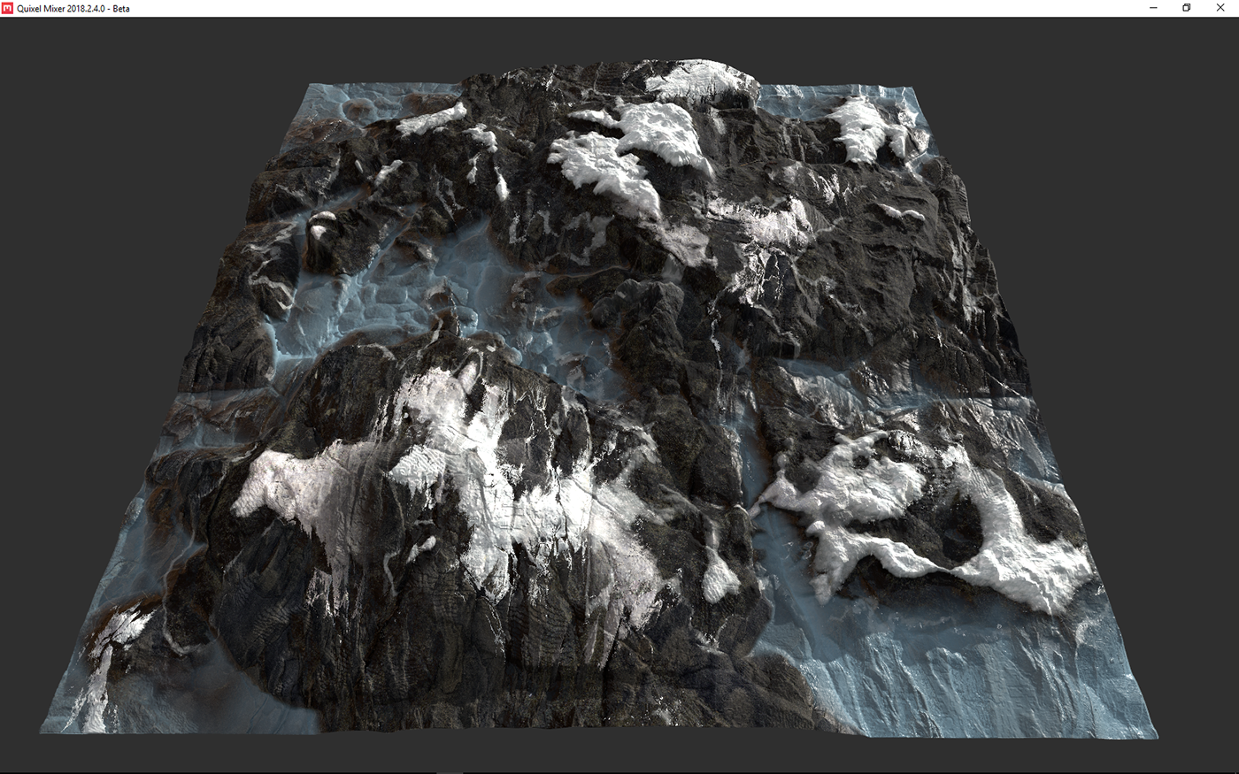 Quixel Mixer snow rock cliff Rock Texture SNOW ROCK TEXTURE