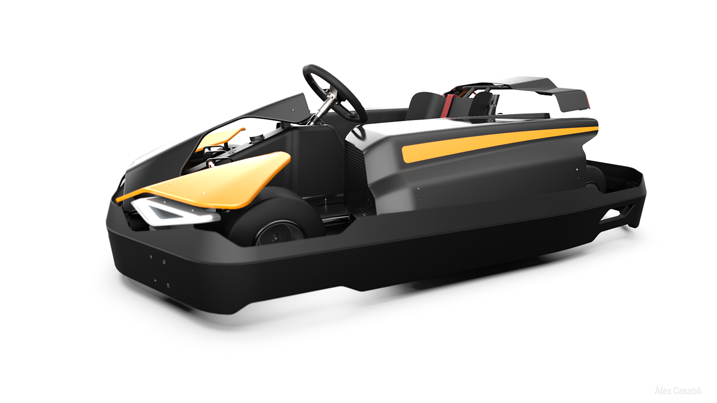 kart karting Transport transportation fast Racing keyshot go kart HACC kart design