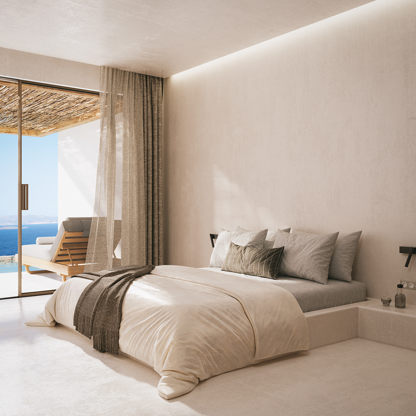 Greece 3ds max corona visualization archviz CGI Render interior design  exterior hotel