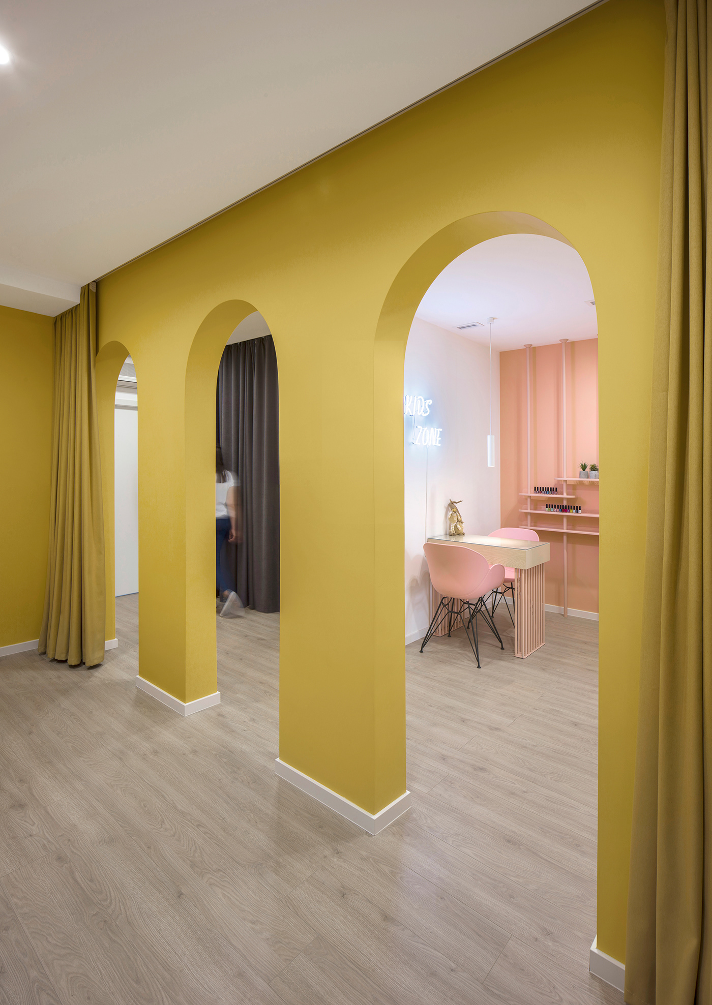 architecture interiordesign modern pastel nailbar nailsalon shop Armenia Yerevan Fashion 