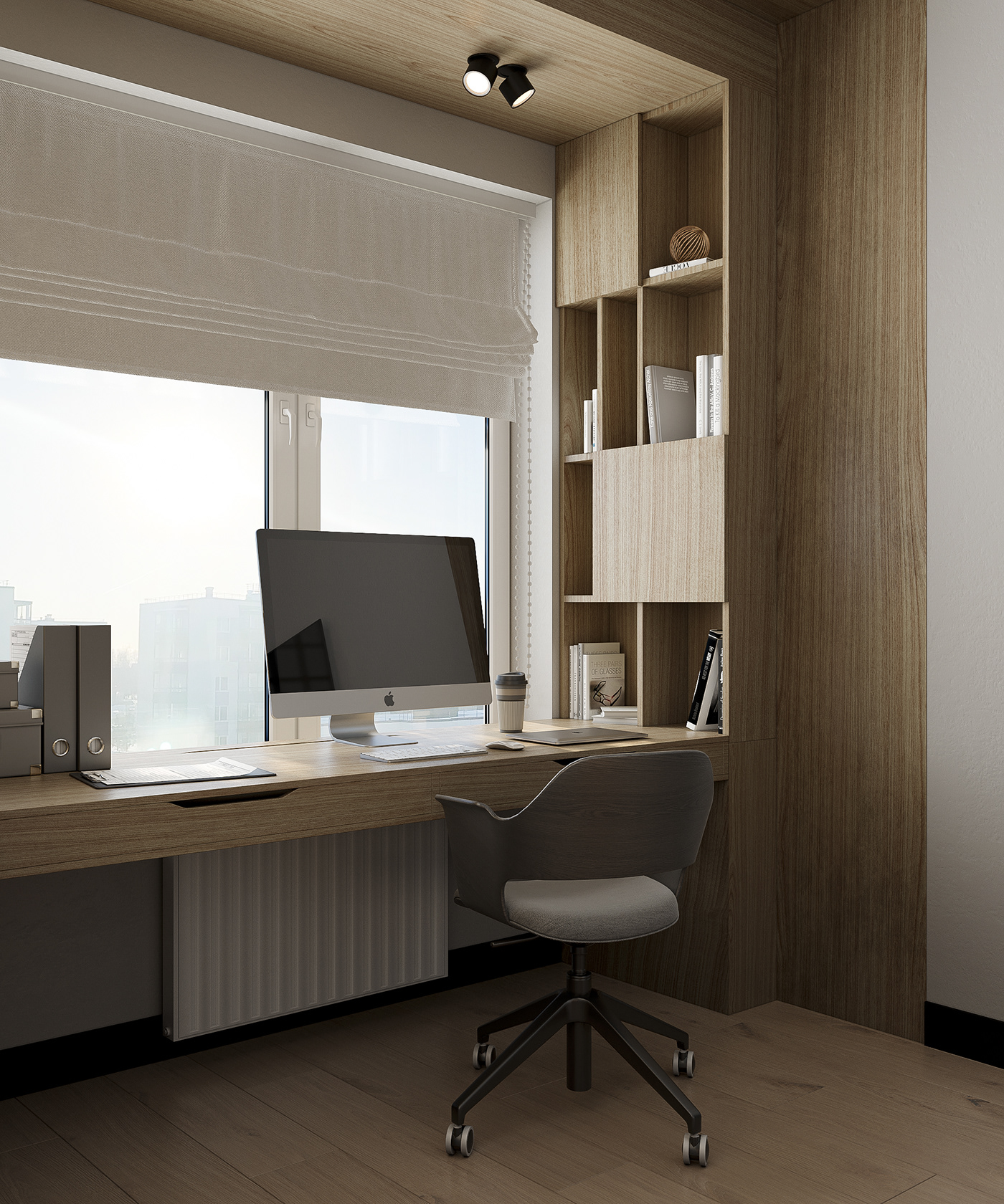 3D archviz corona Interior interior design  modern Render visualization
