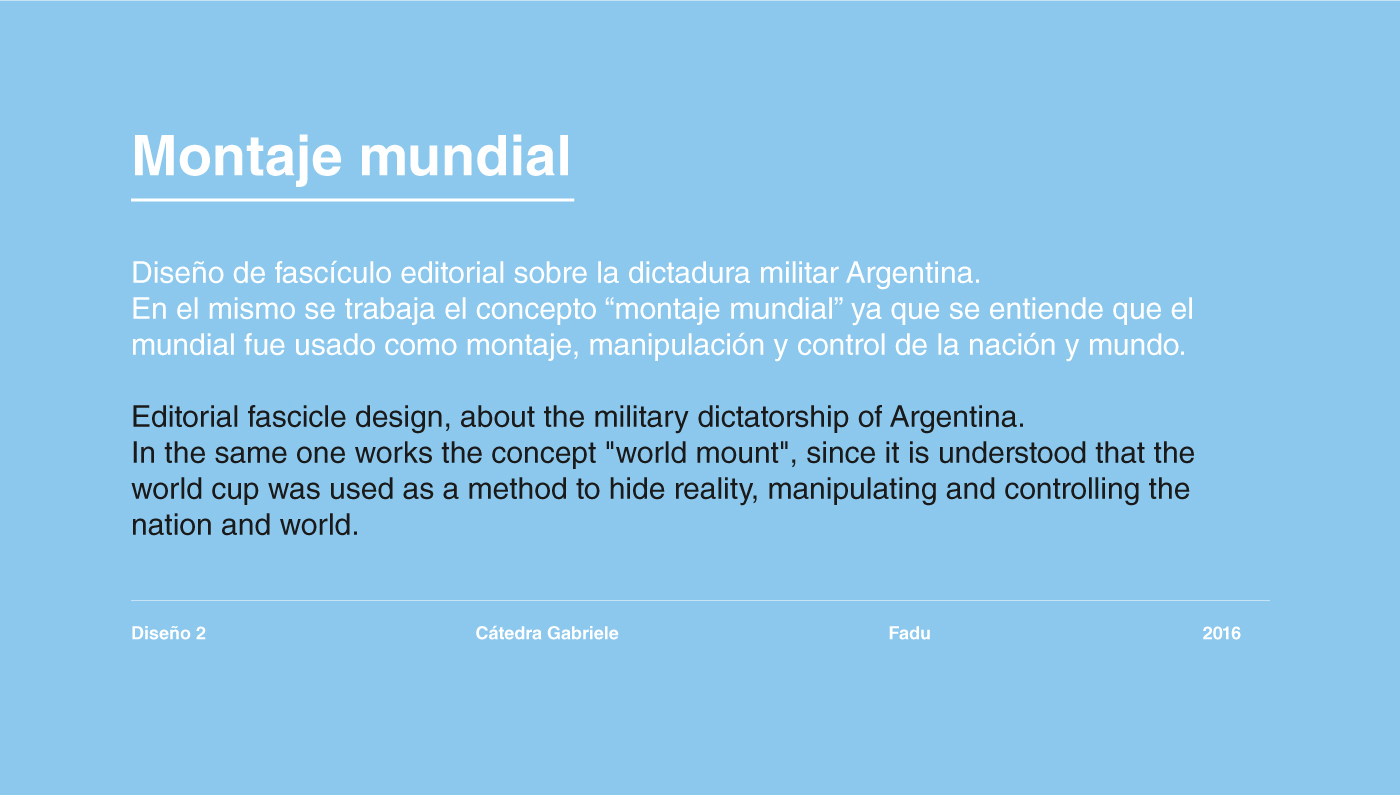 editorial fascicle dictadura argentina diseño fadu Gabriele
