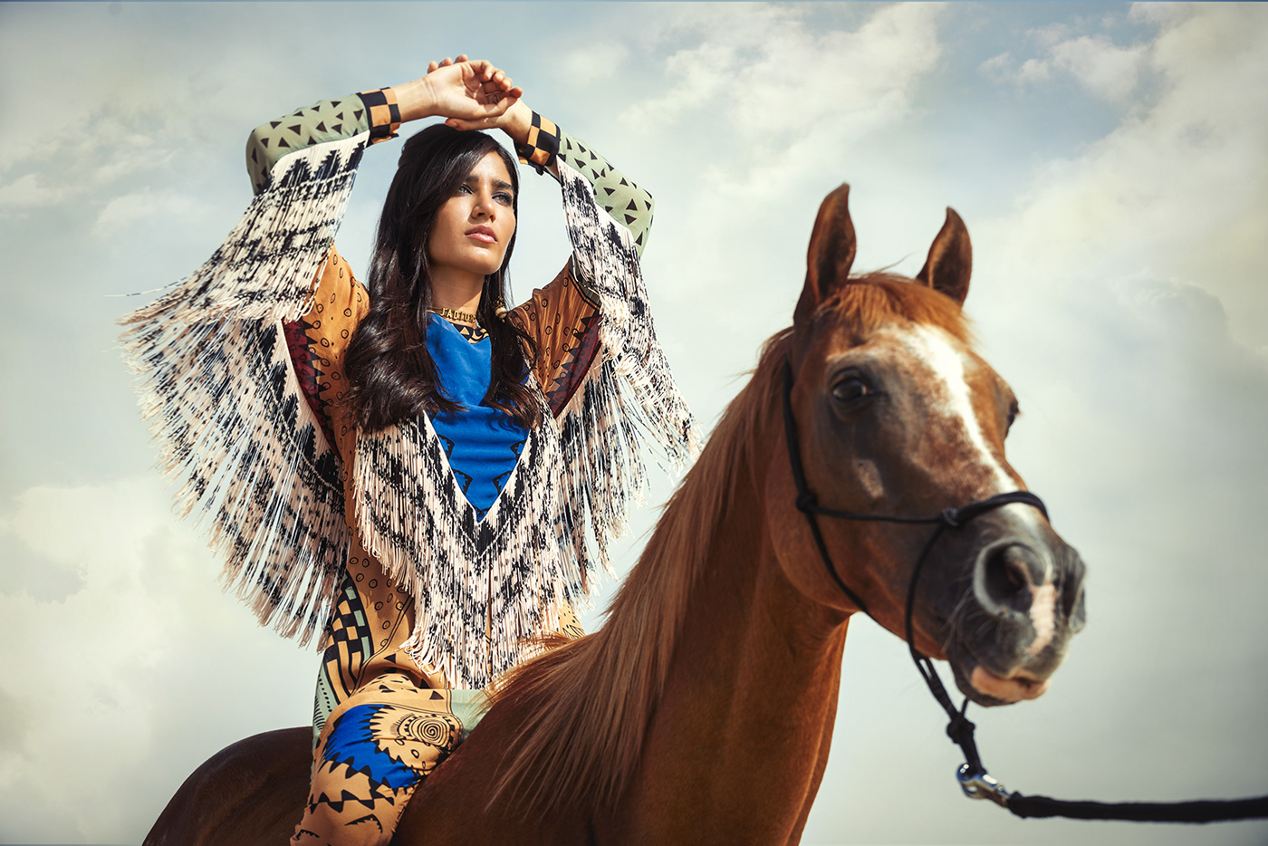photographer dubai model magazine styling  Adobe Photoshop Nikon editorial Dior horse