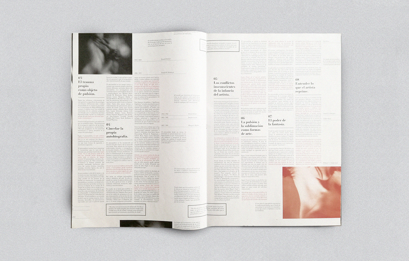 editorial Gabriele fadu bourgeois Louise Bourgeois typography   Photography  experimental fanzine fasciculo