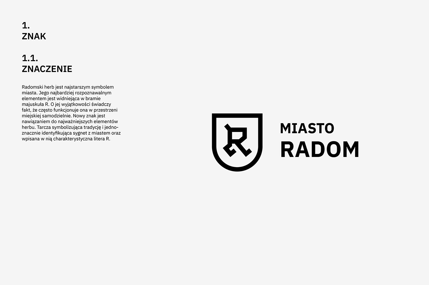branding  city color concept grey logo modern poland radom visual identity