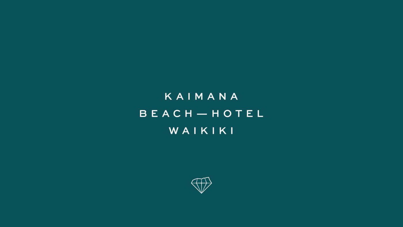 branding  diamond  HAWAII hotel Logo Design luxury print restaurant Signage visual identity