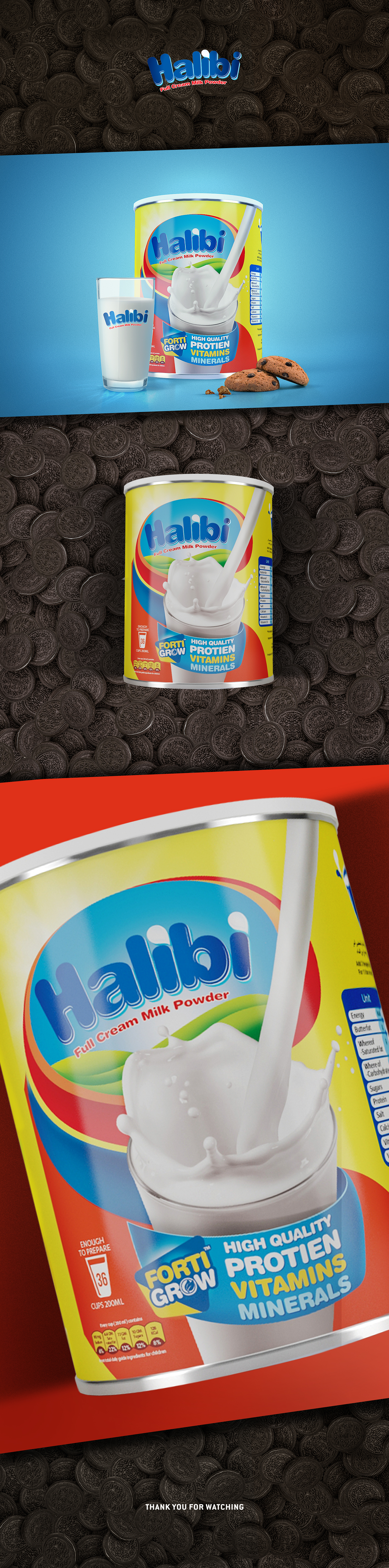Packaging milk chocolate oreo Pack retouch Post Production