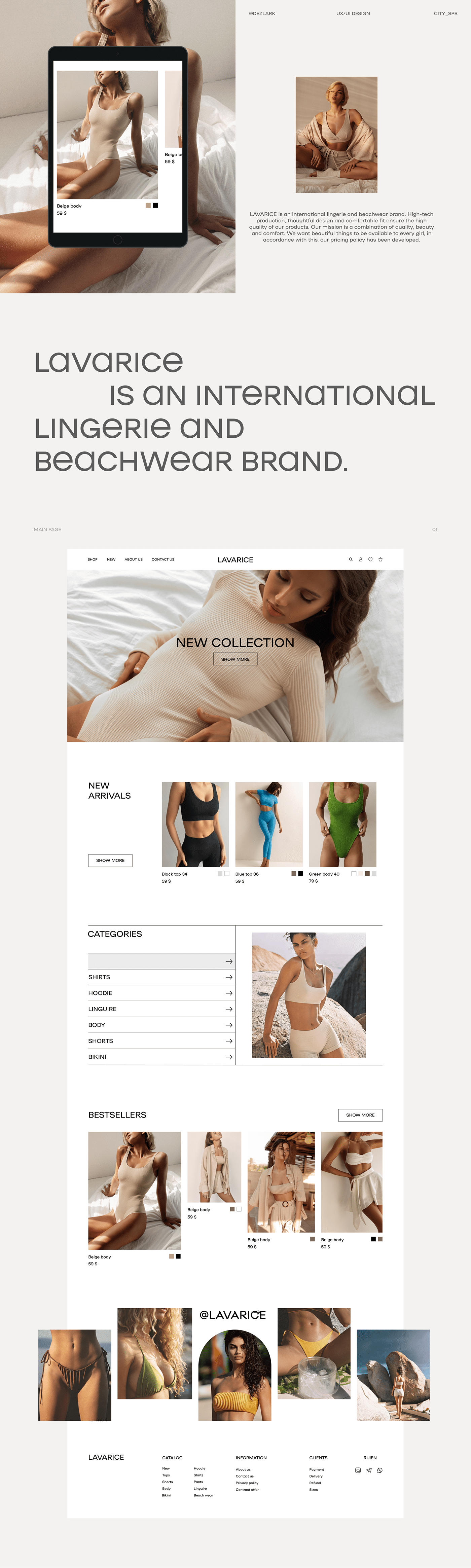 Clothing design Fashion  Figma Shopping UI/UX Website
