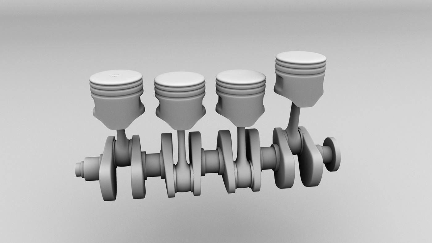 Pistoncrankshaft animation  3danimation 3dmodelling   Maya Engineering  mechanicalEngineer