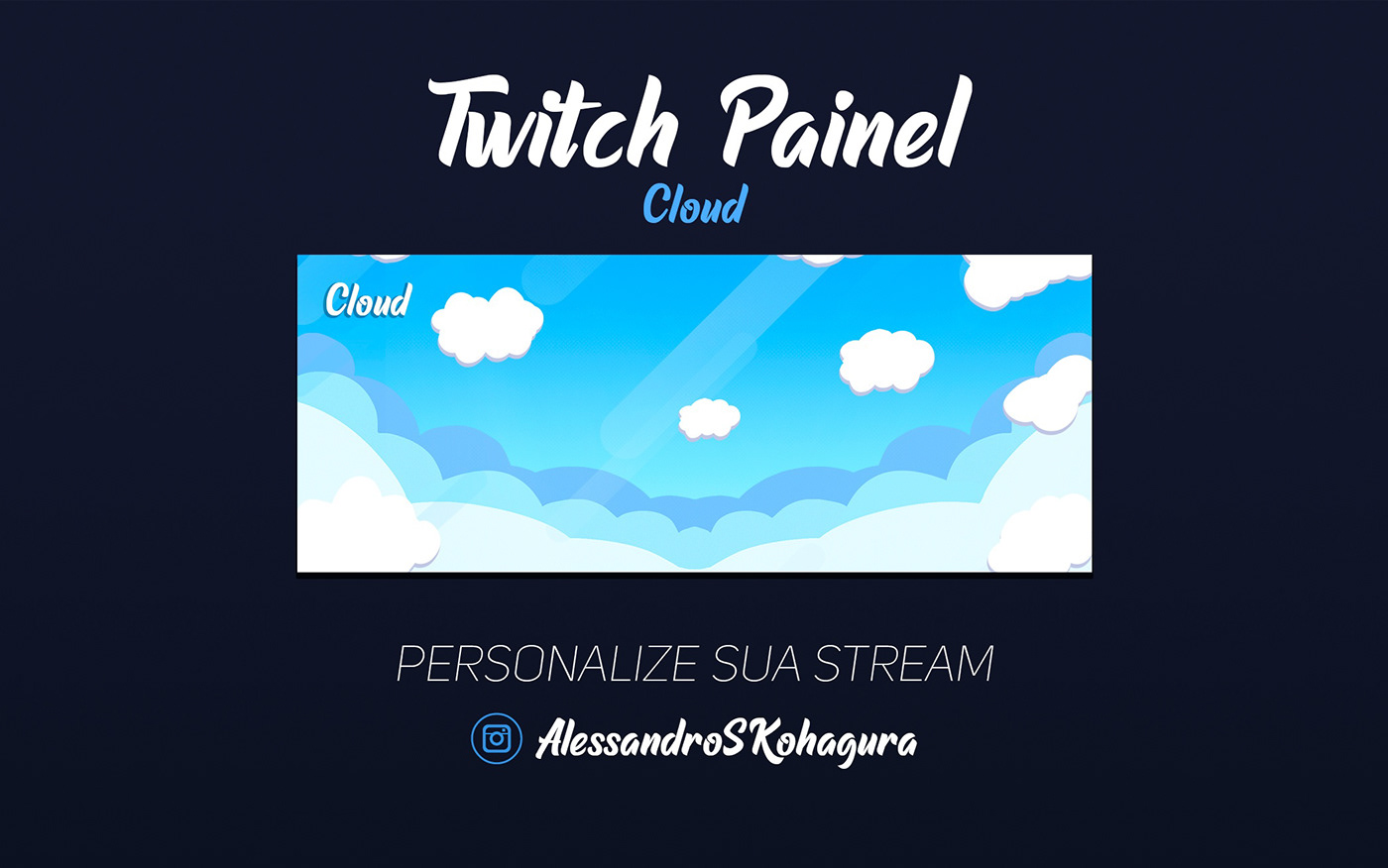 animado cloud cute Overlay personalizado stream