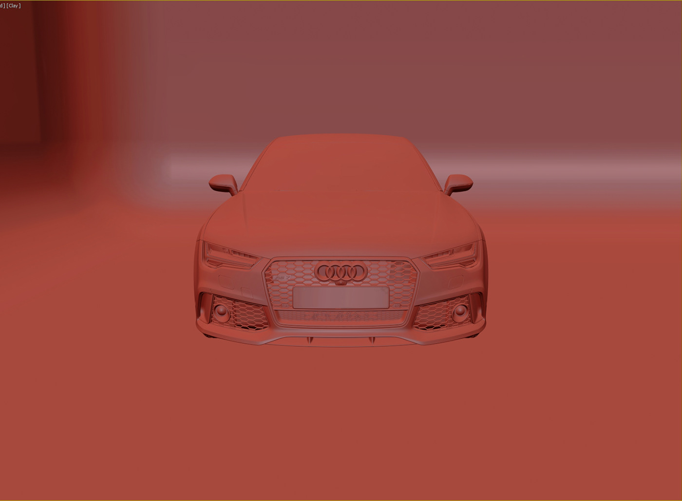 3D Advertising  Audi automotive   CGI CoronaRender  Render RS7 Sportback studio