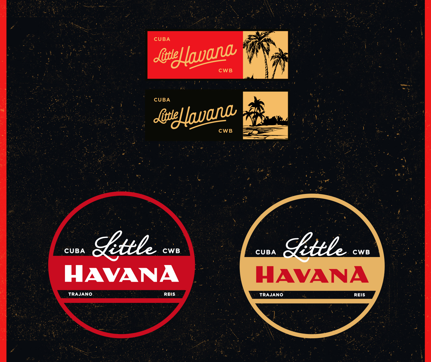 Little Havana pub logo identidade neller CWB Curitiba trajano reis cuba brand