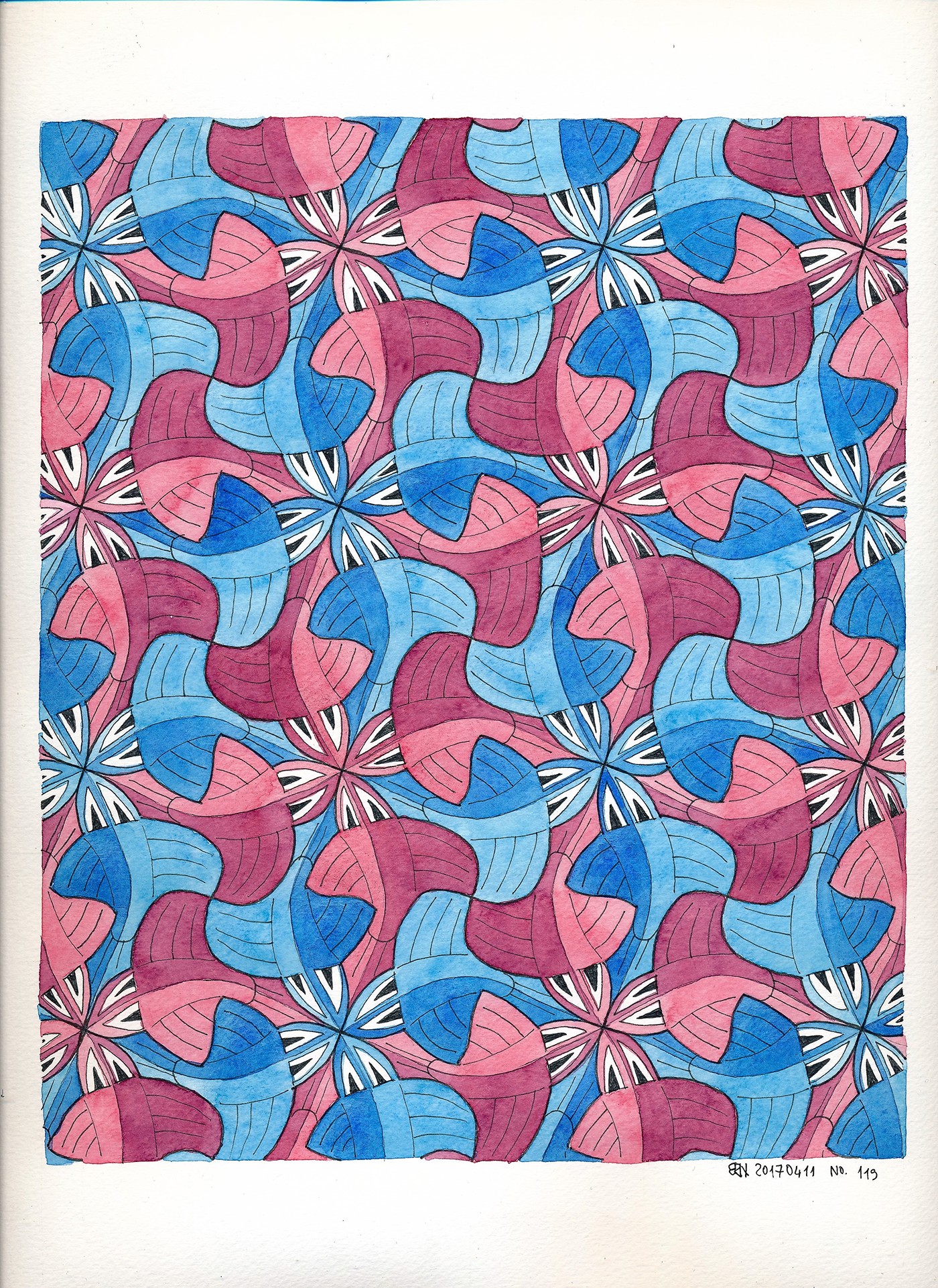 Tessellation Tiling geometry symmetry pattern mc escher