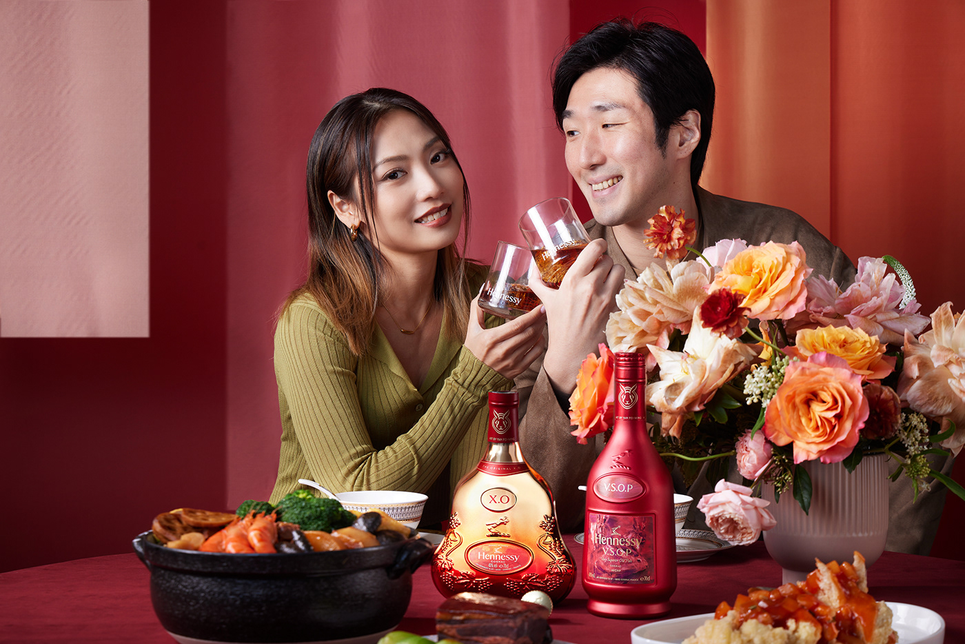 campaign shoot Commercial Photography foodphotography Hong Kong luxury set design  vsop wine