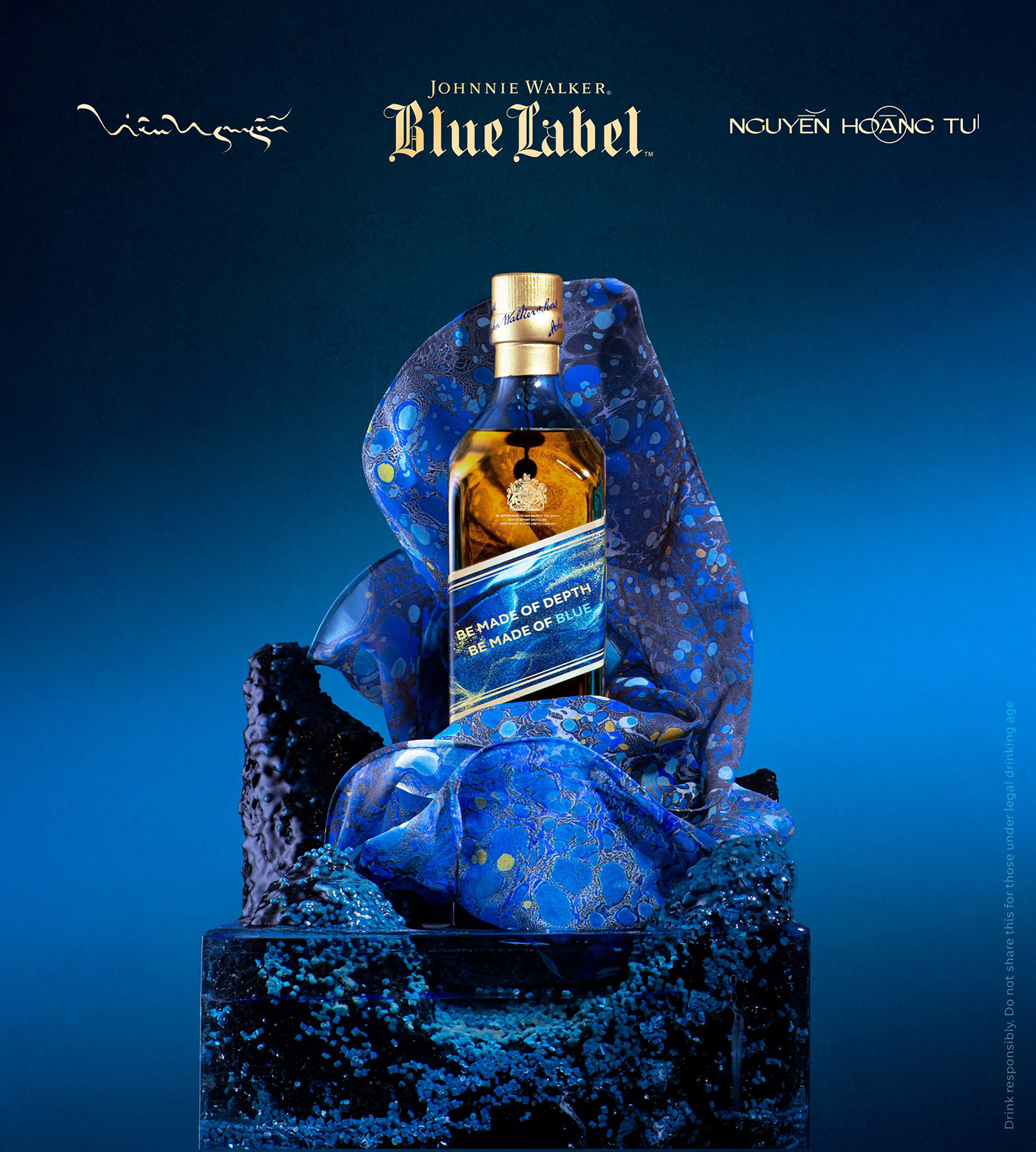Advertising  artist artwork IMC Johnnie Walker motion graphics  Photography  Production visual identity Whisky