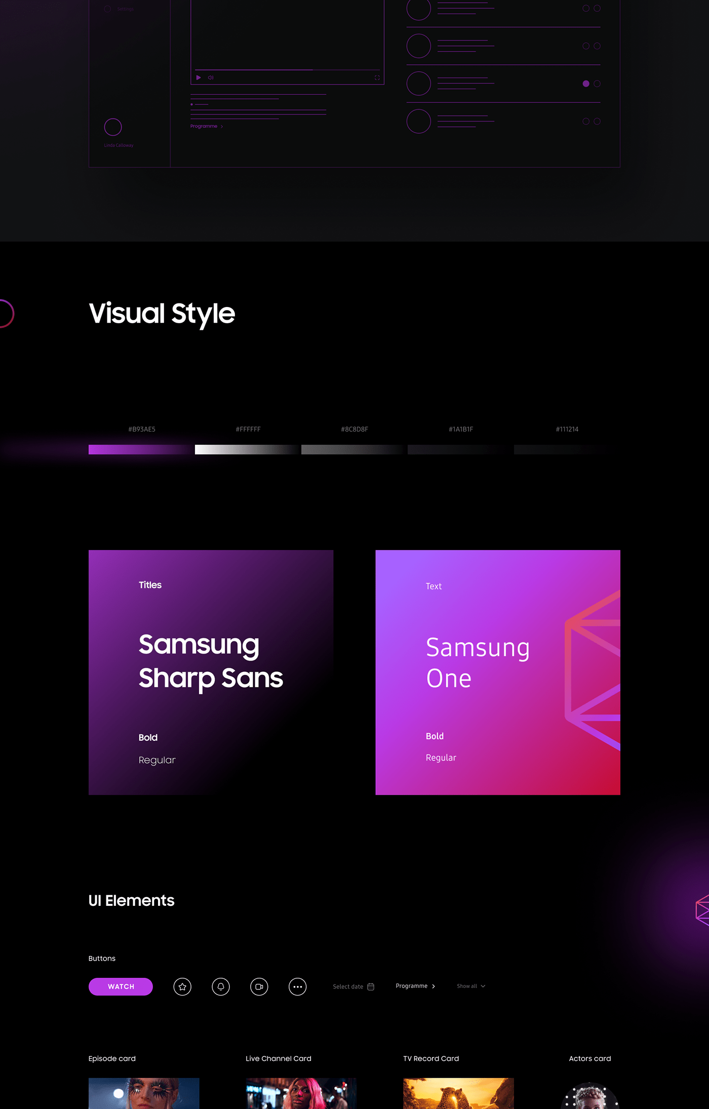 andersen design research Samsung samsung smart tv smart tv ui design user experience user expertise UX design visual design